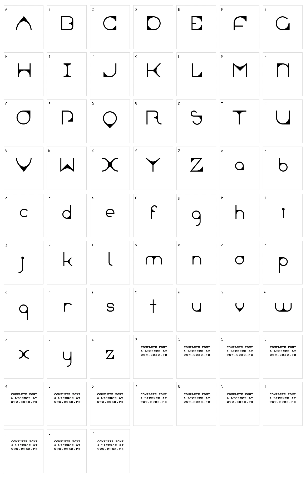 Leonardian Character Set