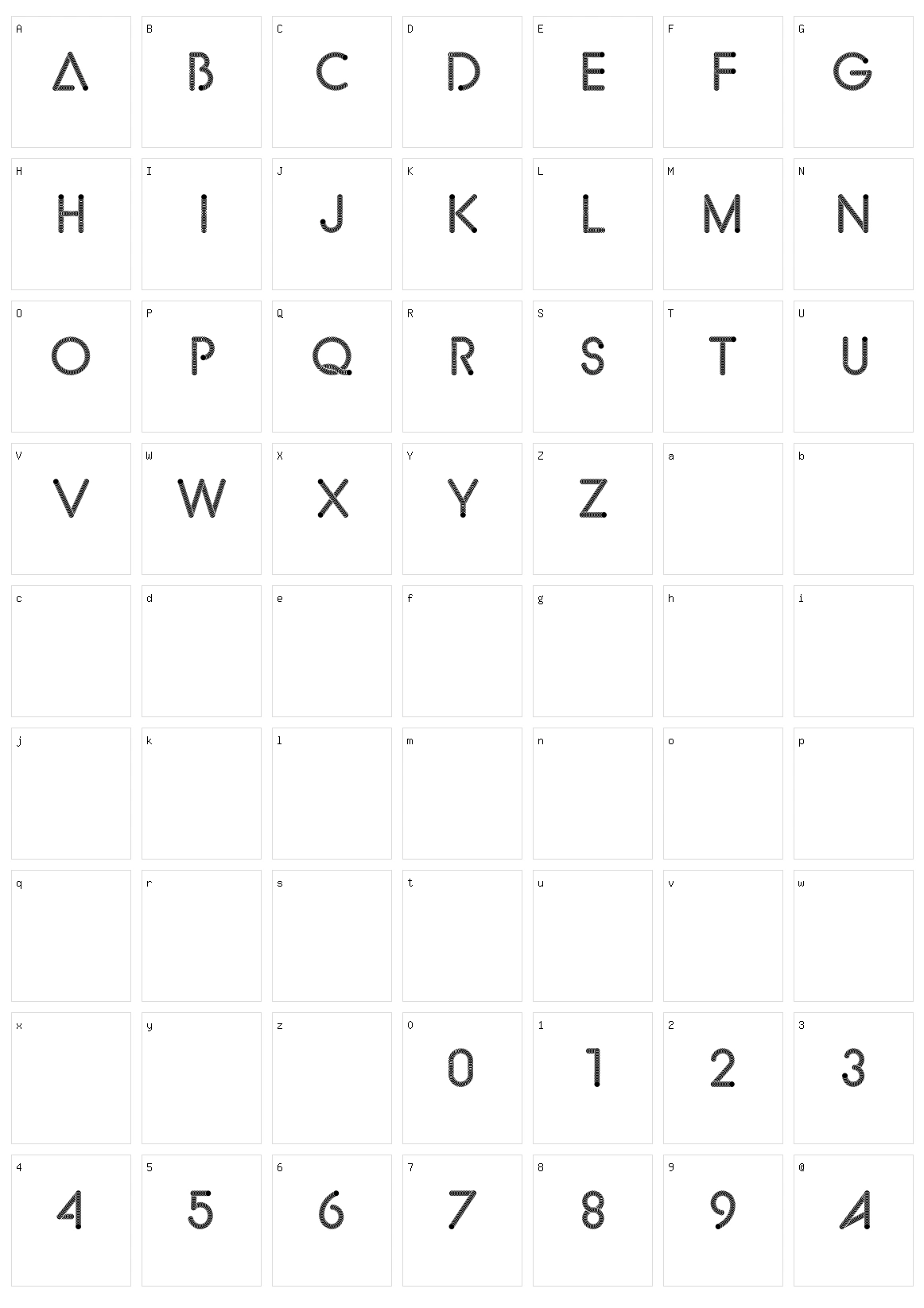 Les Tuyaux Character Set