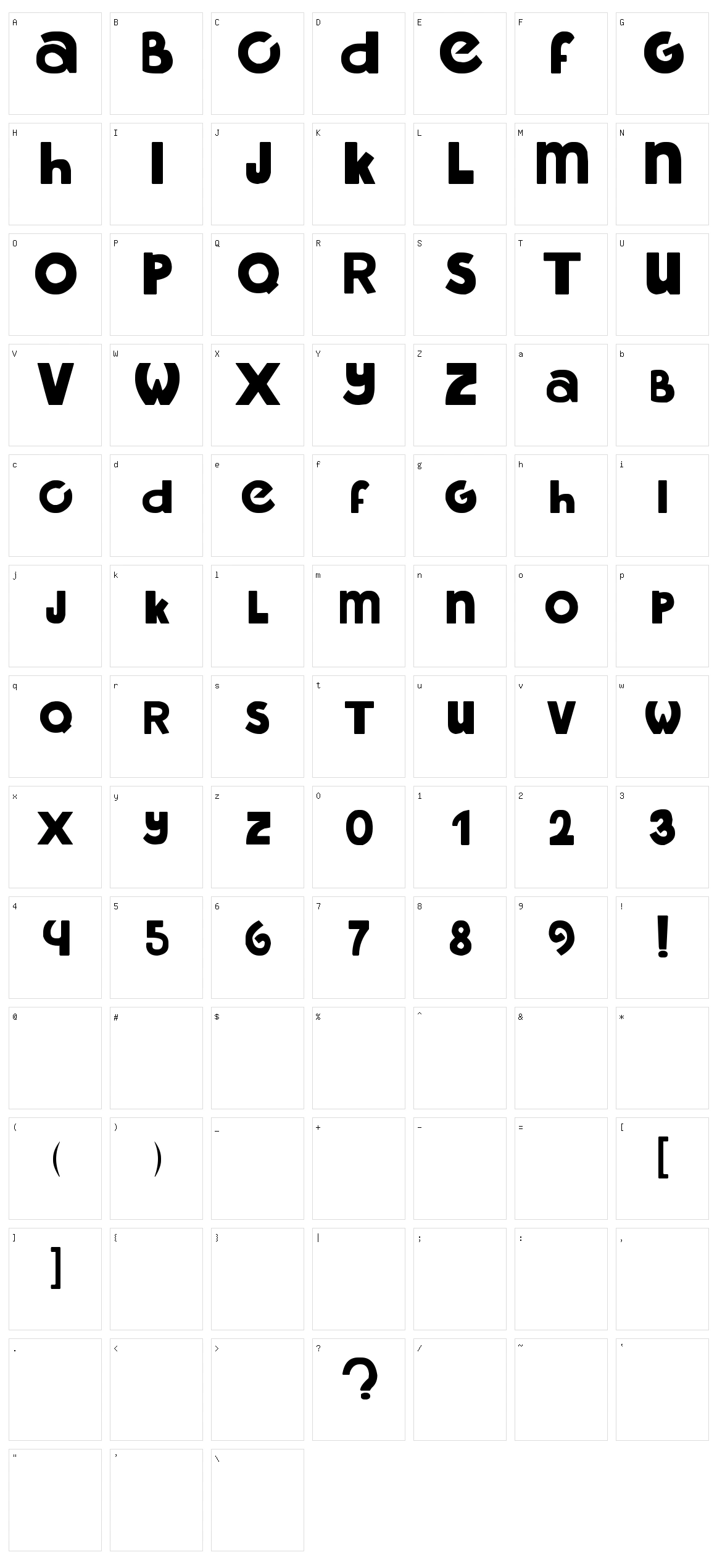 Libre Character Set