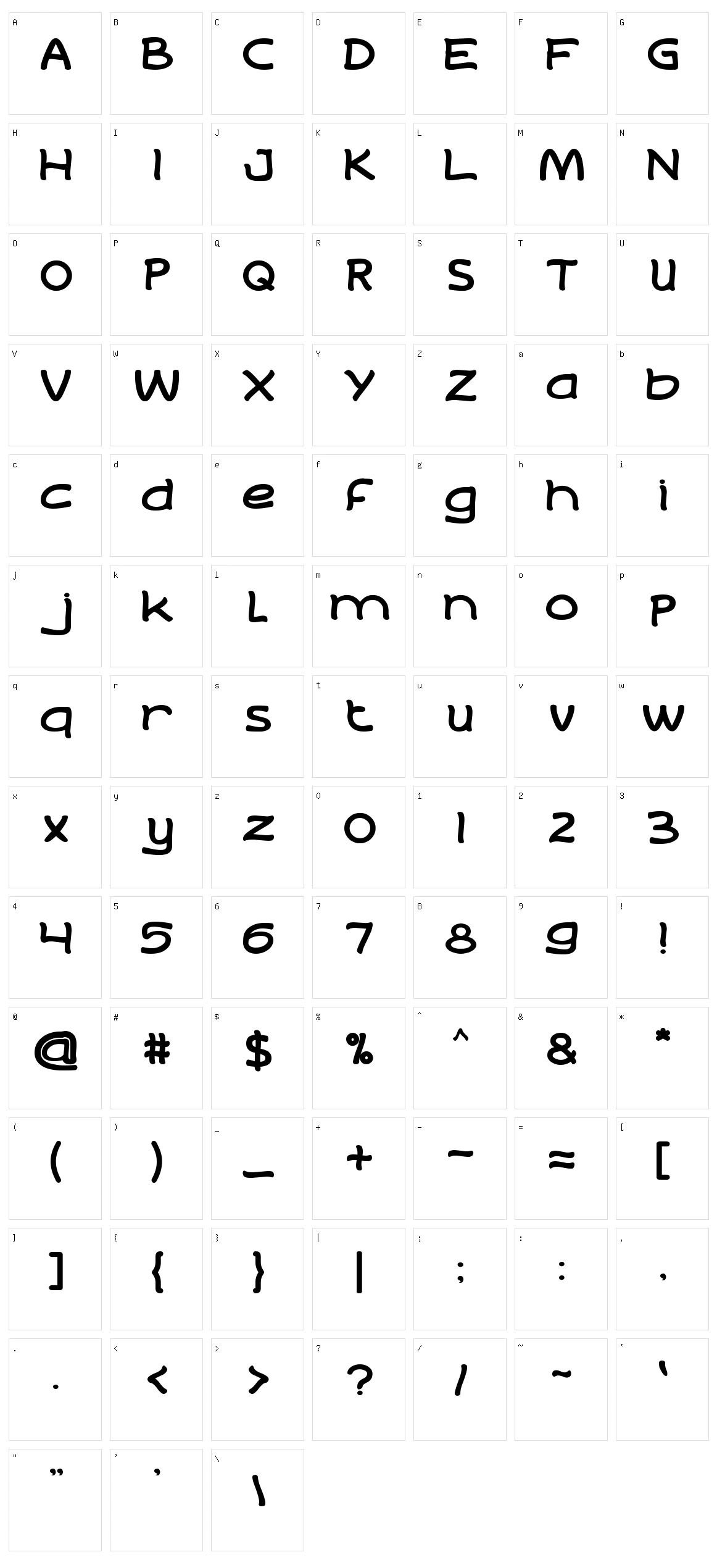 Life to Find Character Set