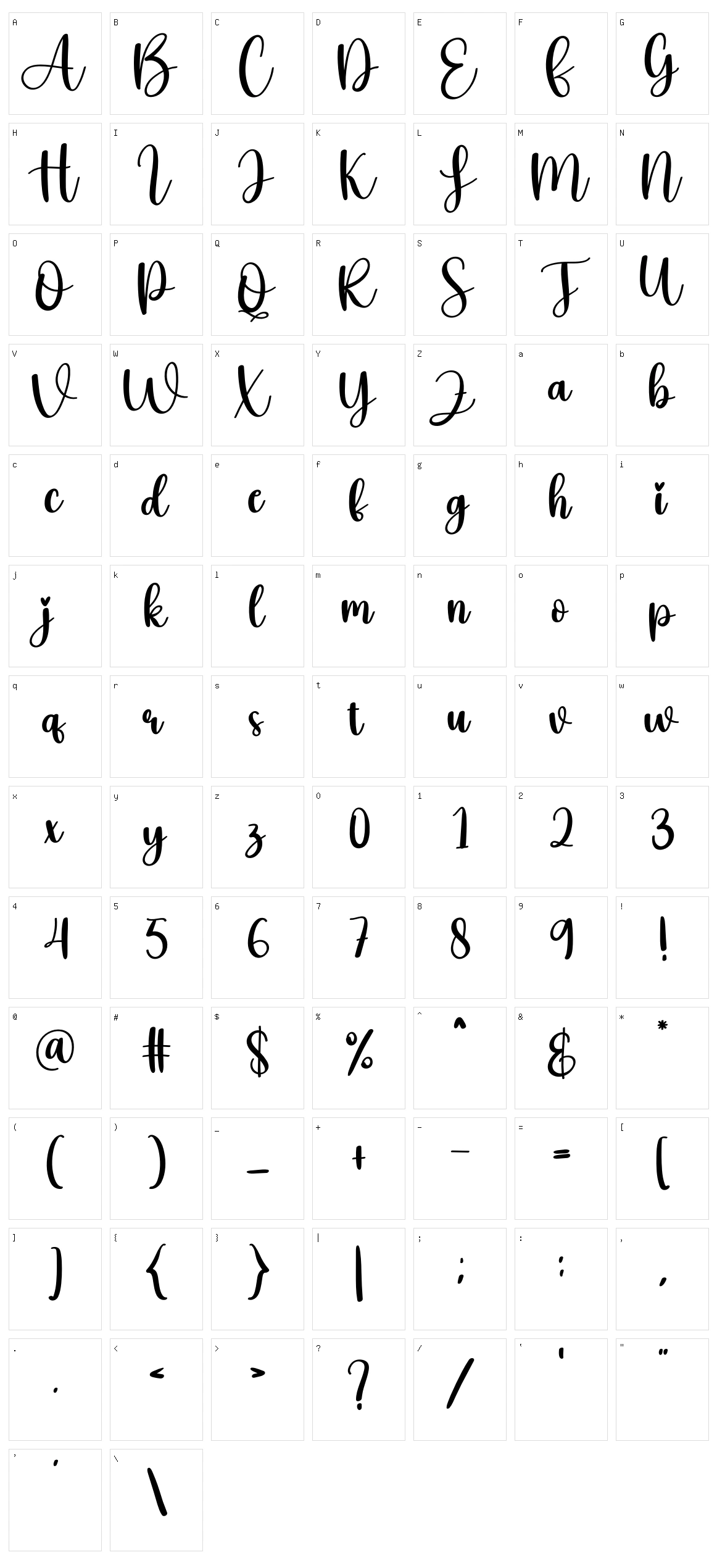 Tattoo Character Set