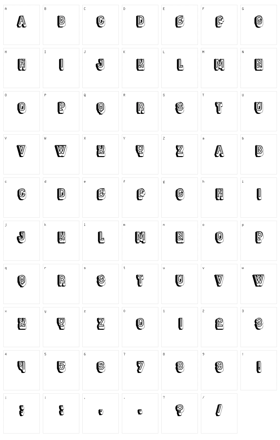 Lightroom Character Set