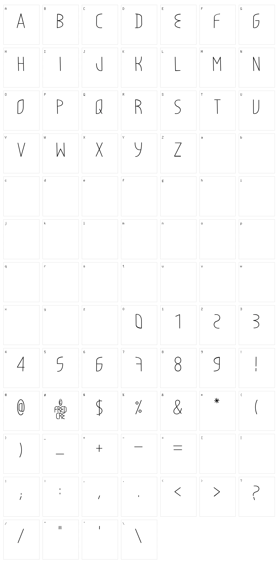 Lighty Cre Character Set