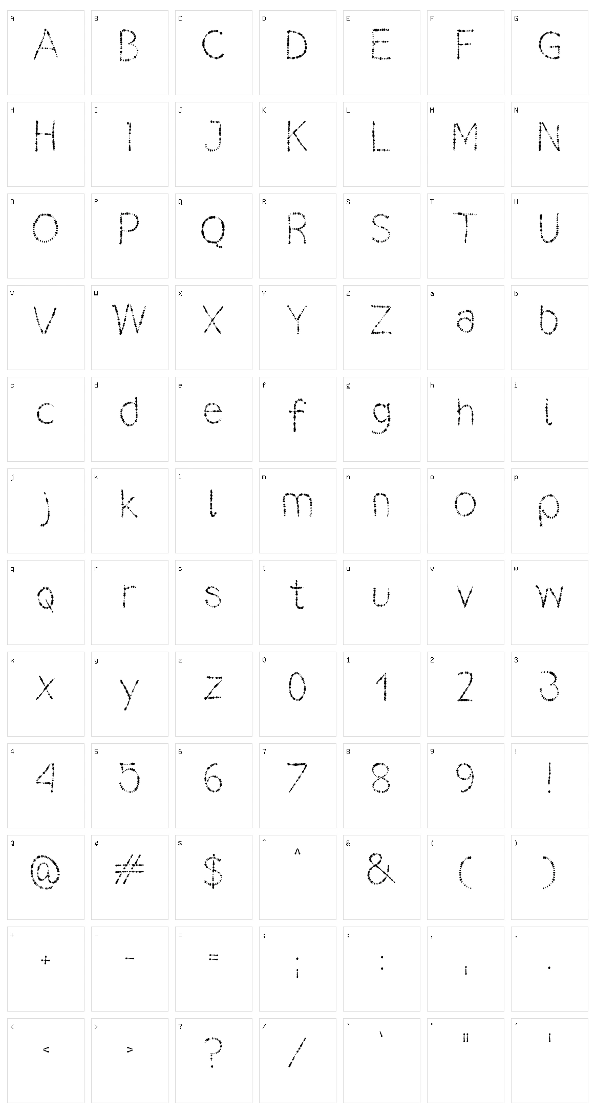 Lilas Character Set