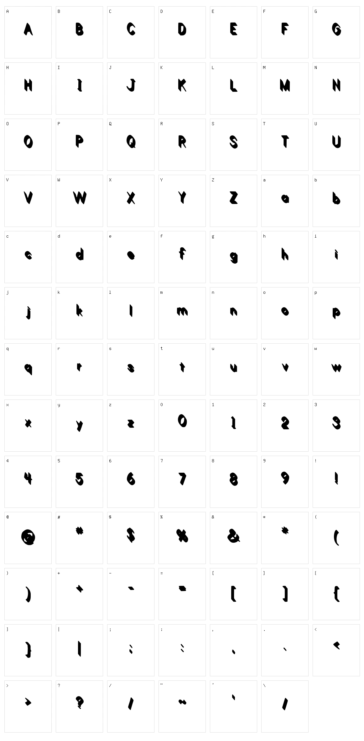 Limon Character Set