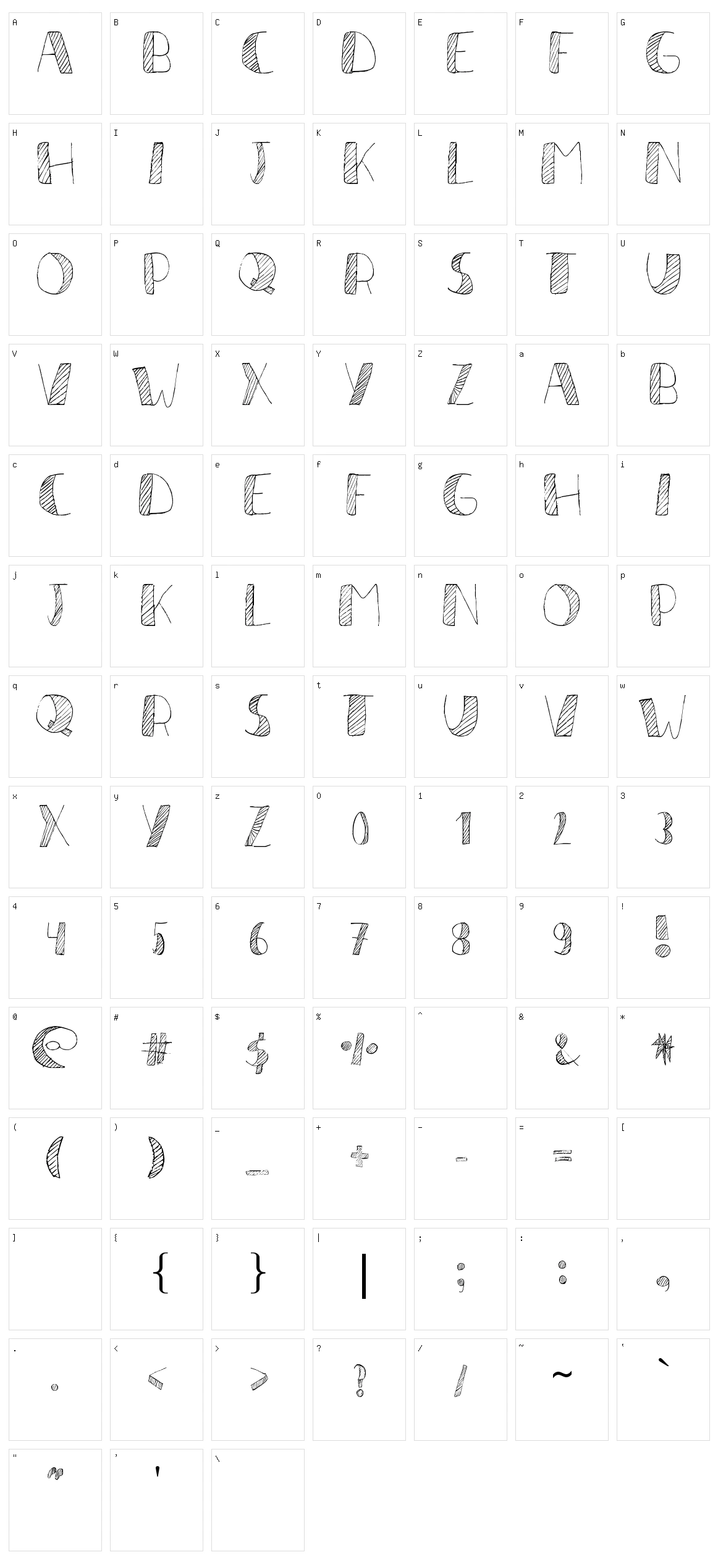 LÃ­neas Character Set