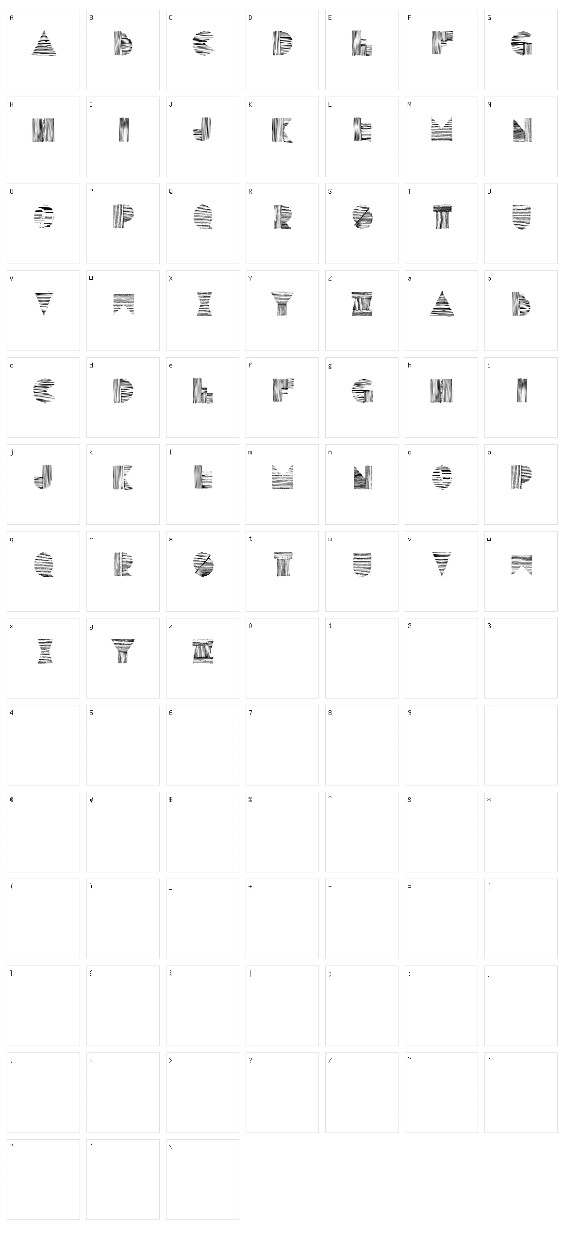 Lines Character Set
