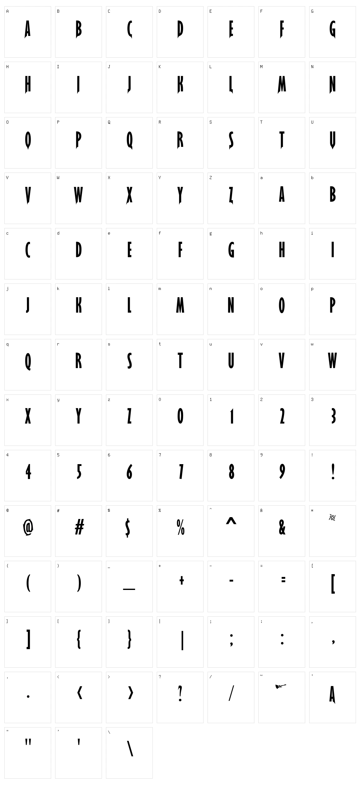 Load Character Set