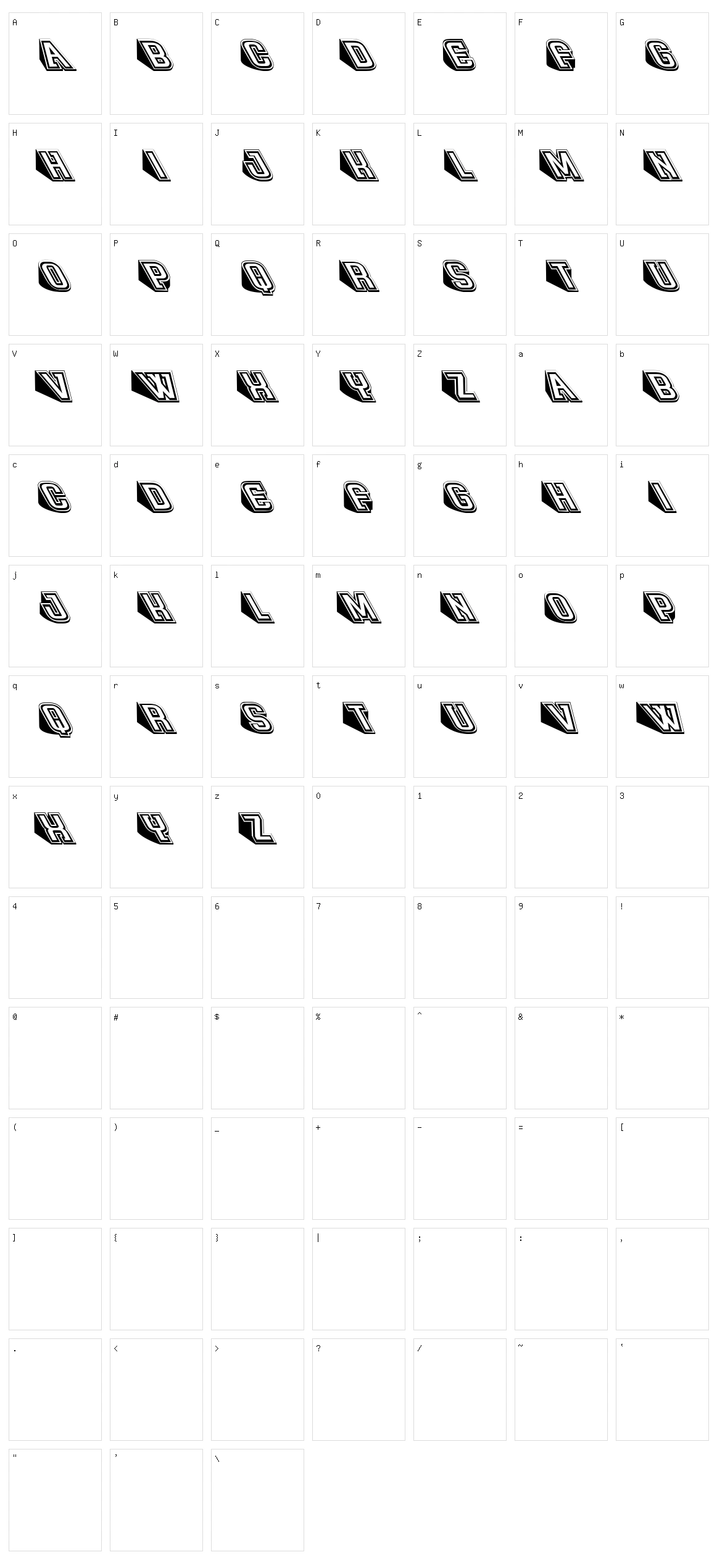 Logotype Character Set