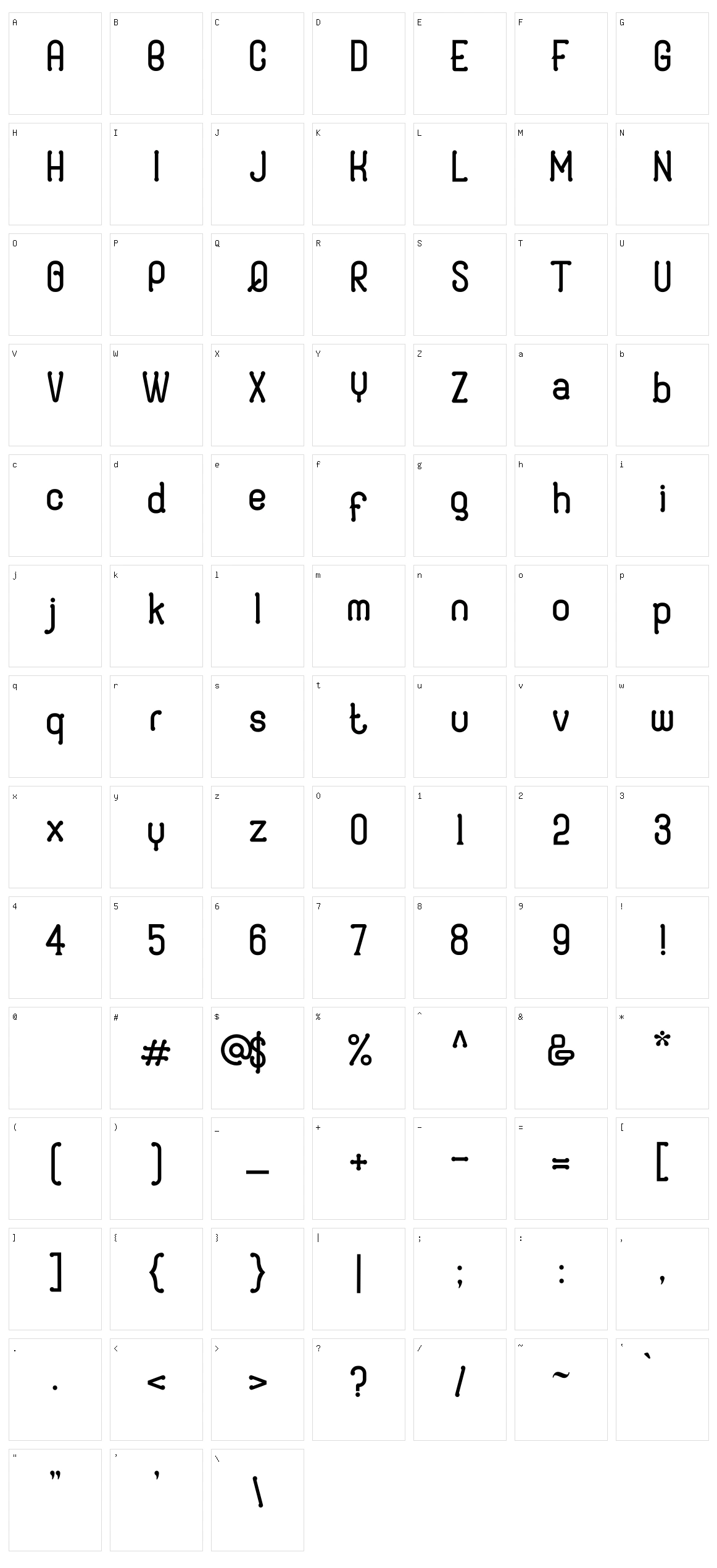 Lordigart Character Set
