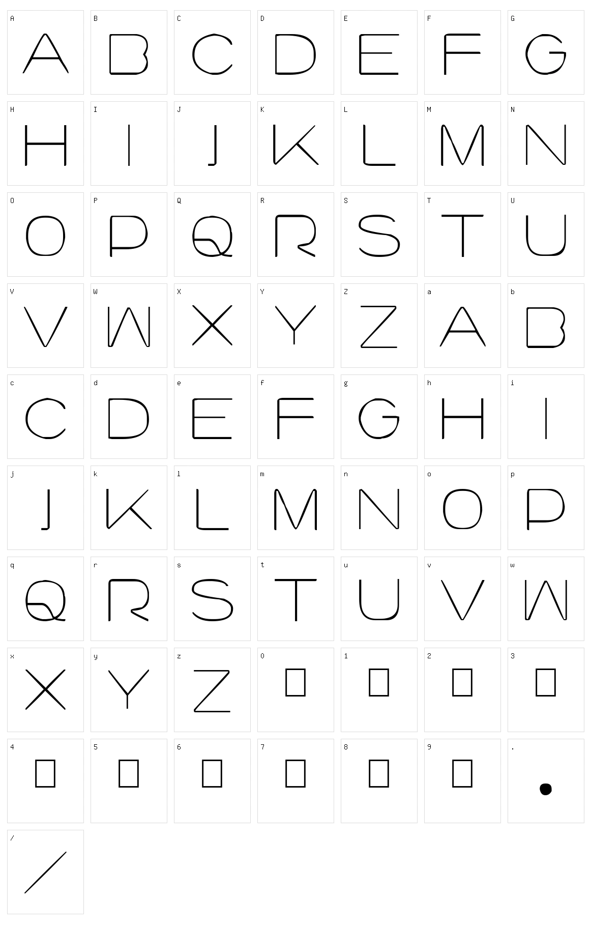Lourod Character Set