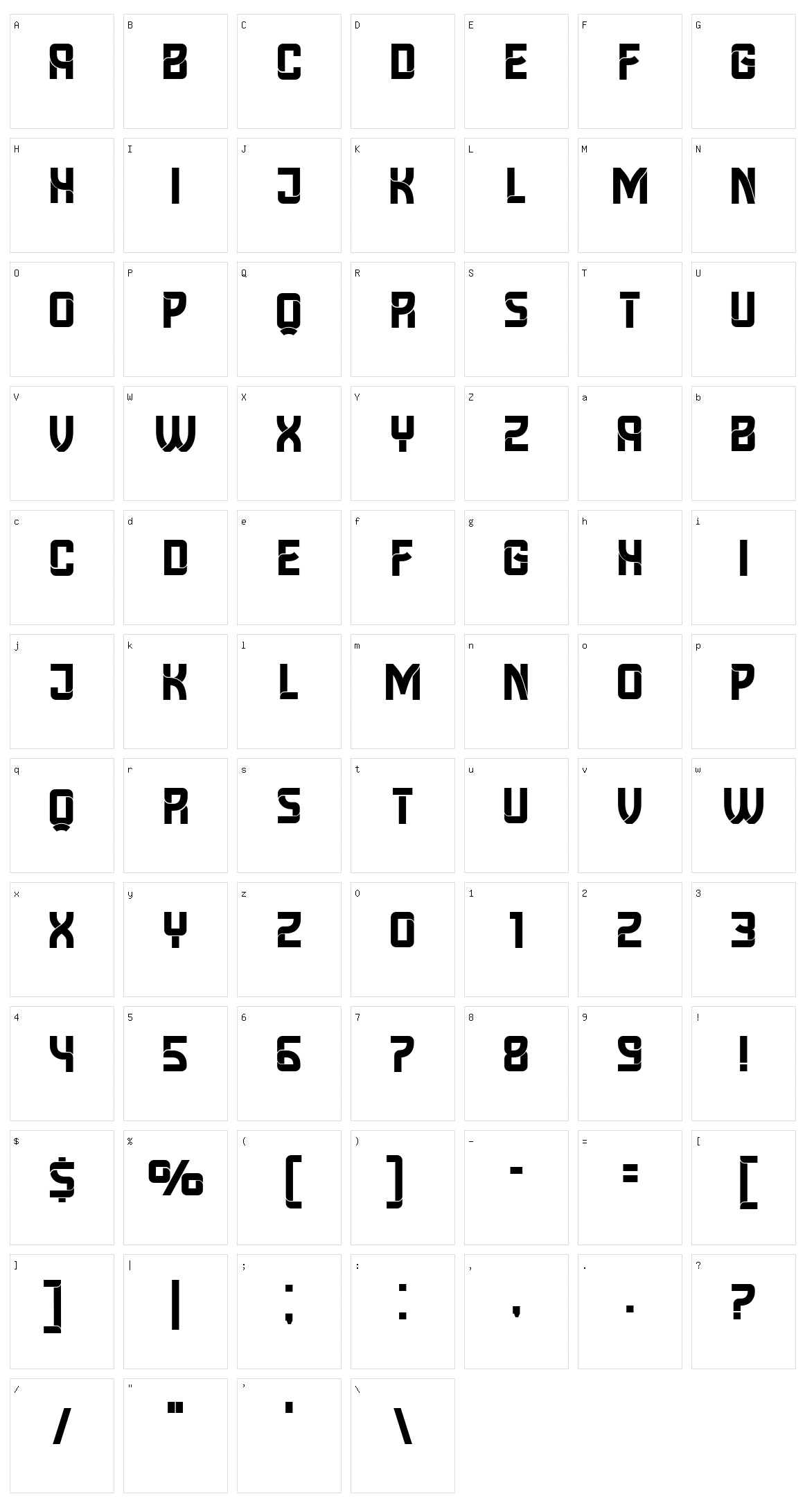 Loyalist Character Set