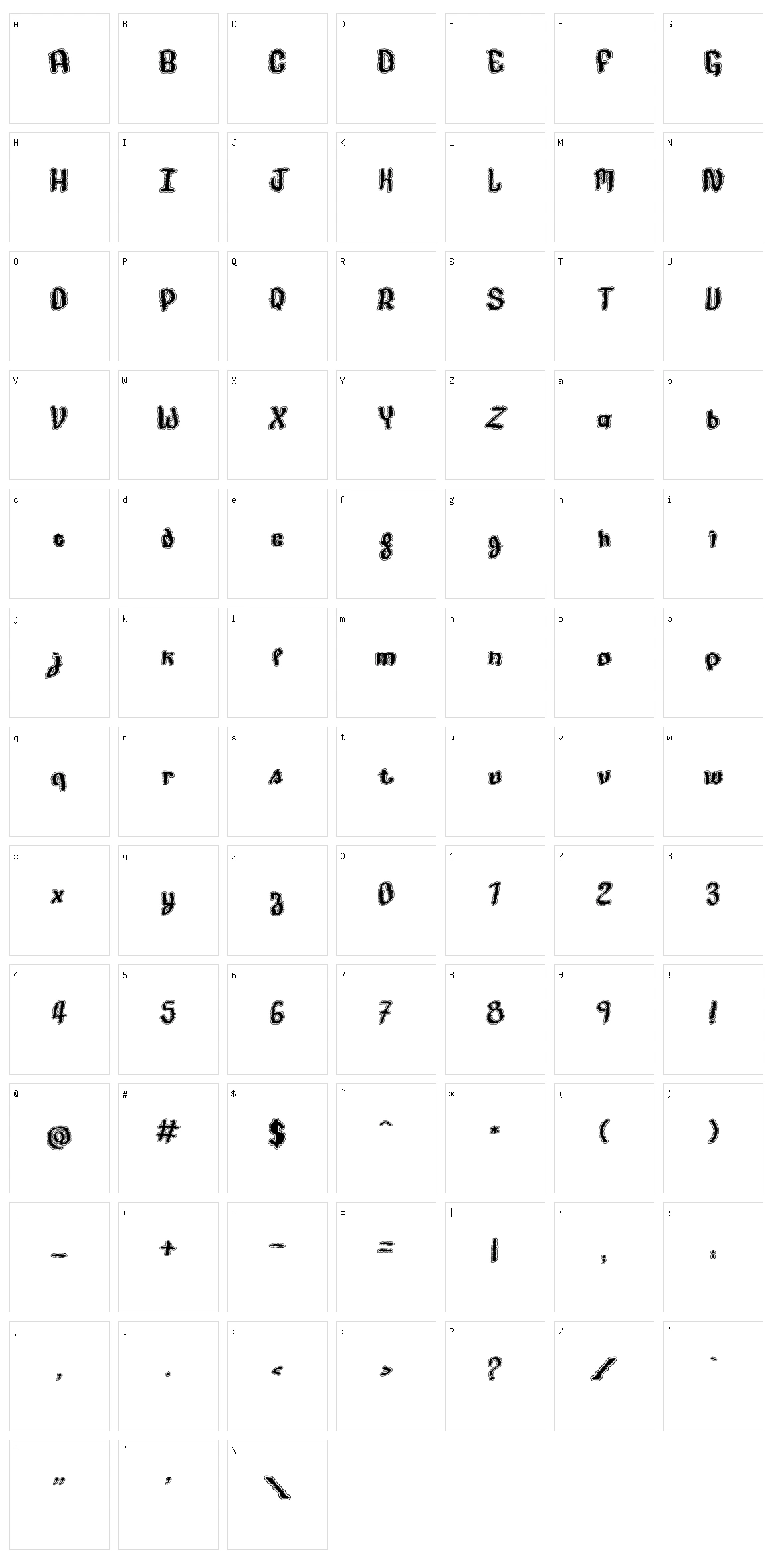 Made in France Character Set