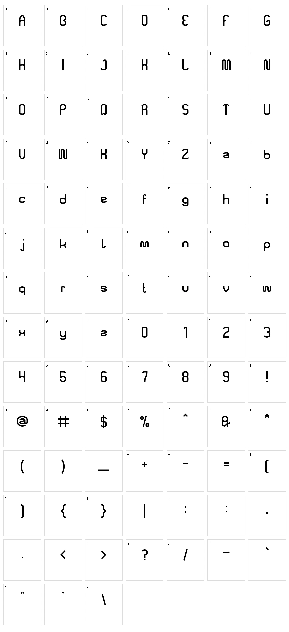 Made in Indonesia Character Set