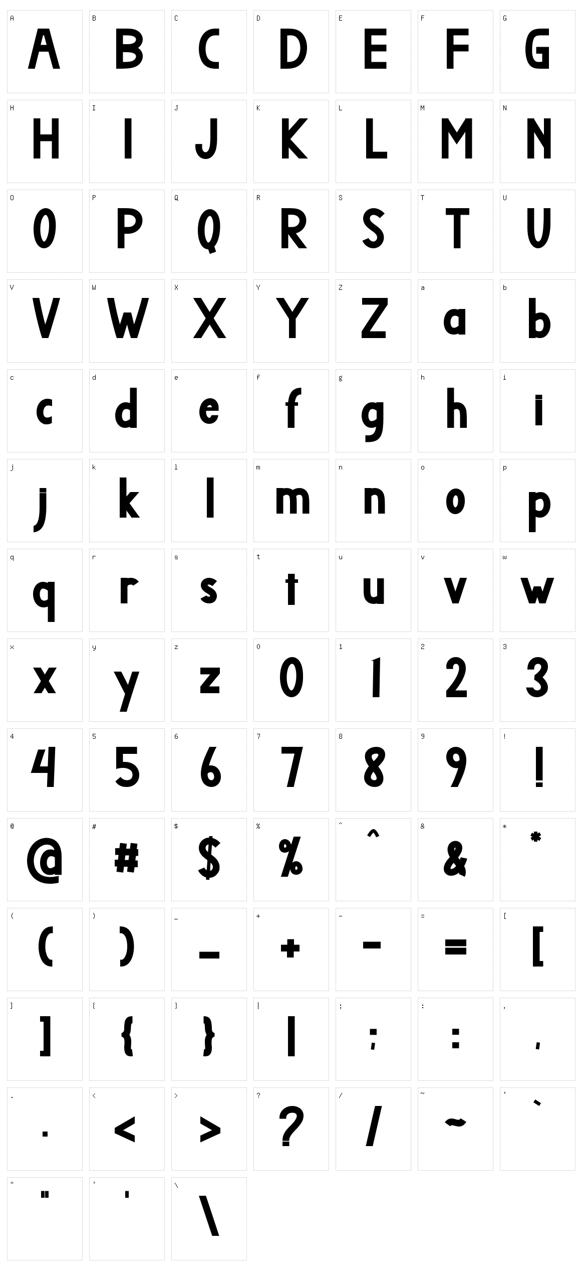 Mahartha Character Set