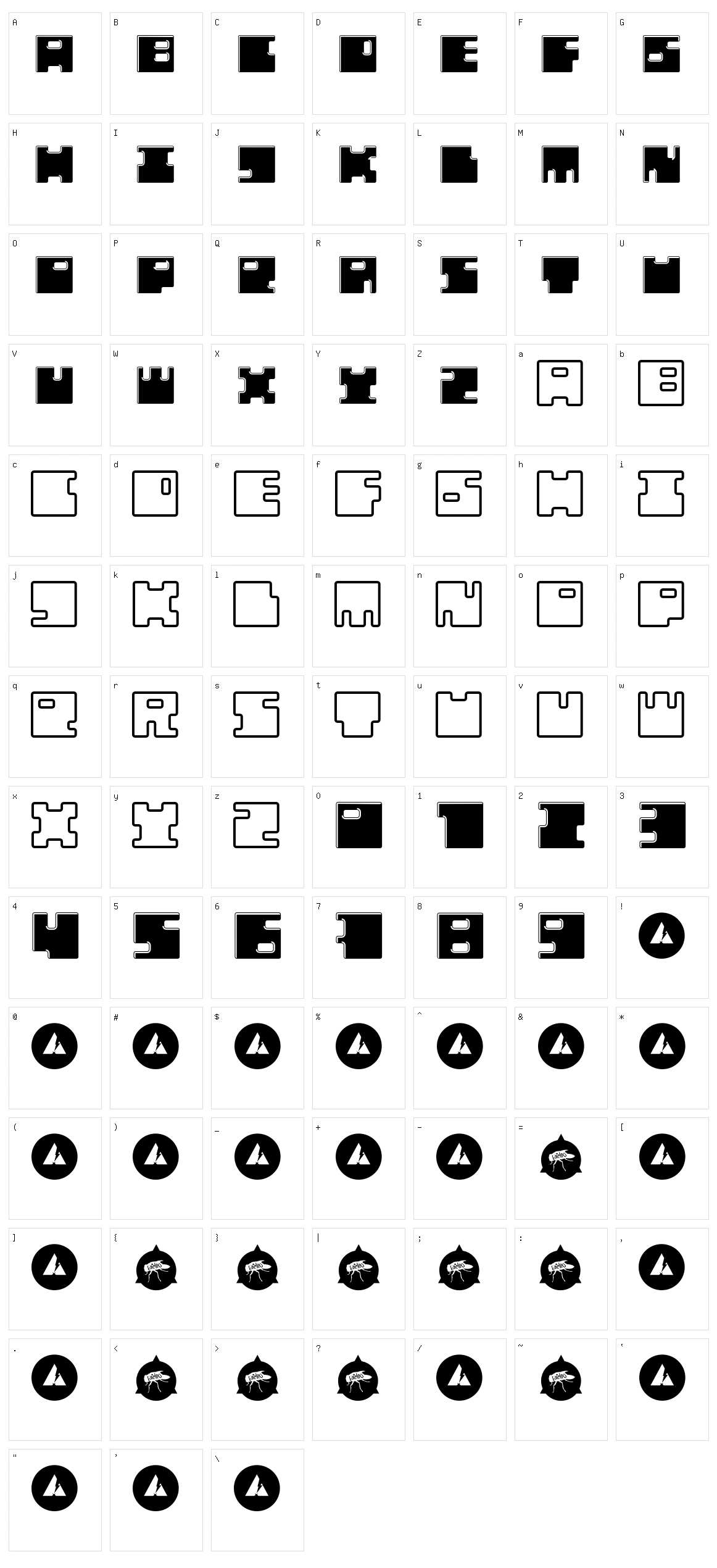 Malajeno Character Set