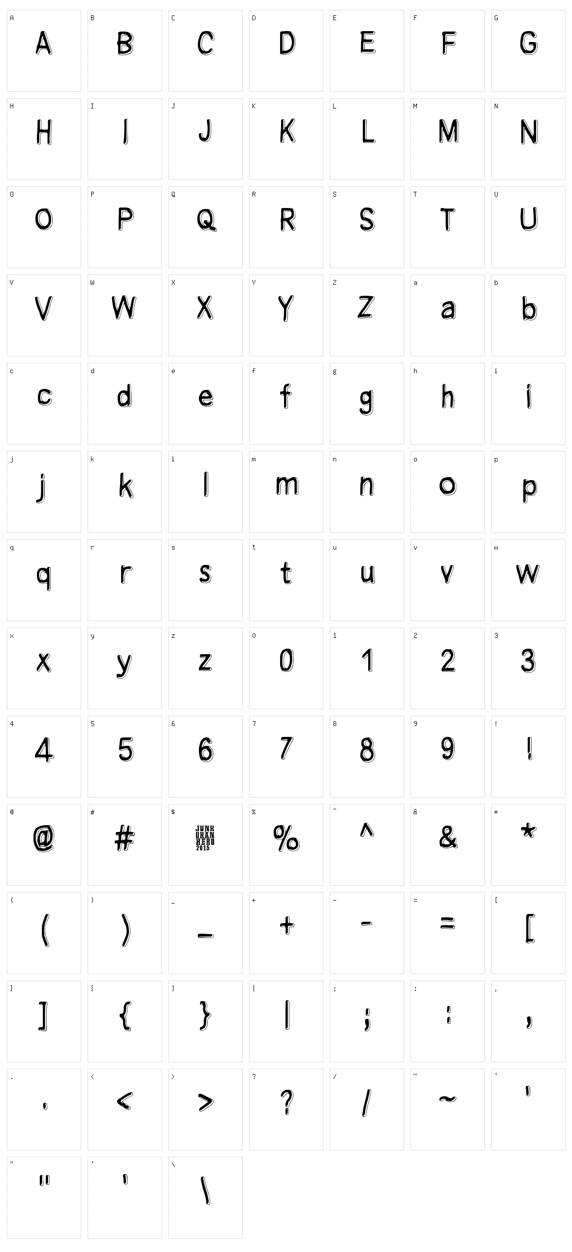 Manamansalo Character Set