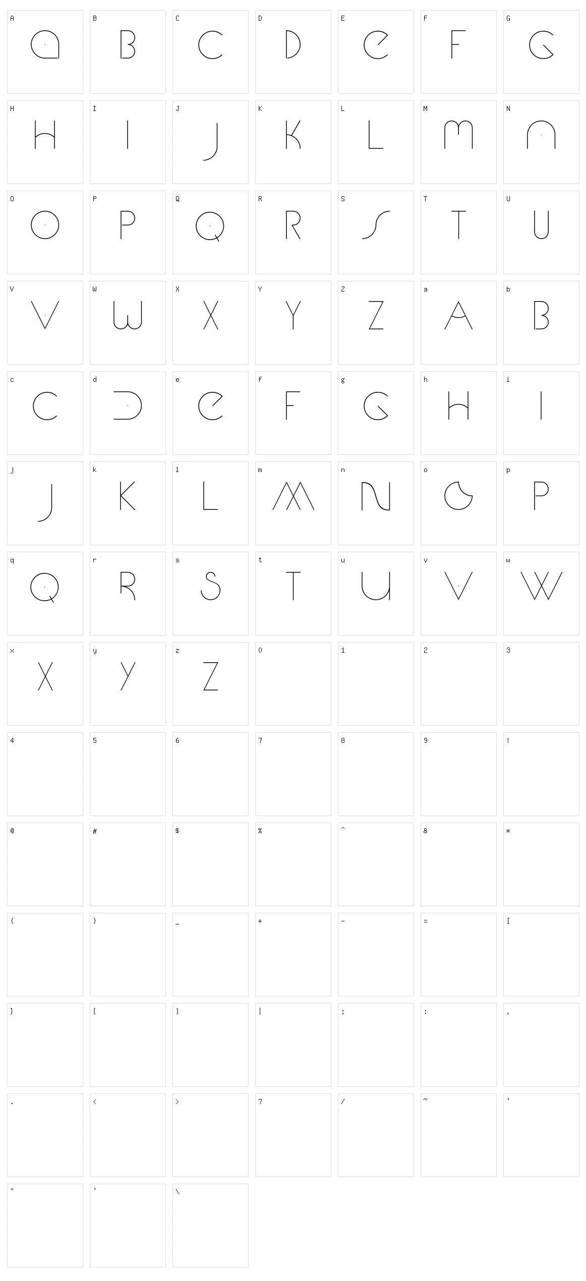 Marte Character Set