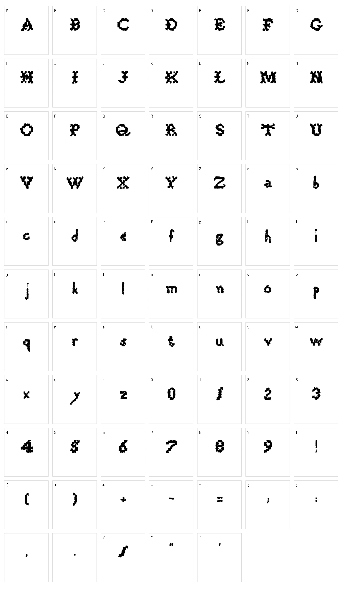 Martha Stapleton Character Set