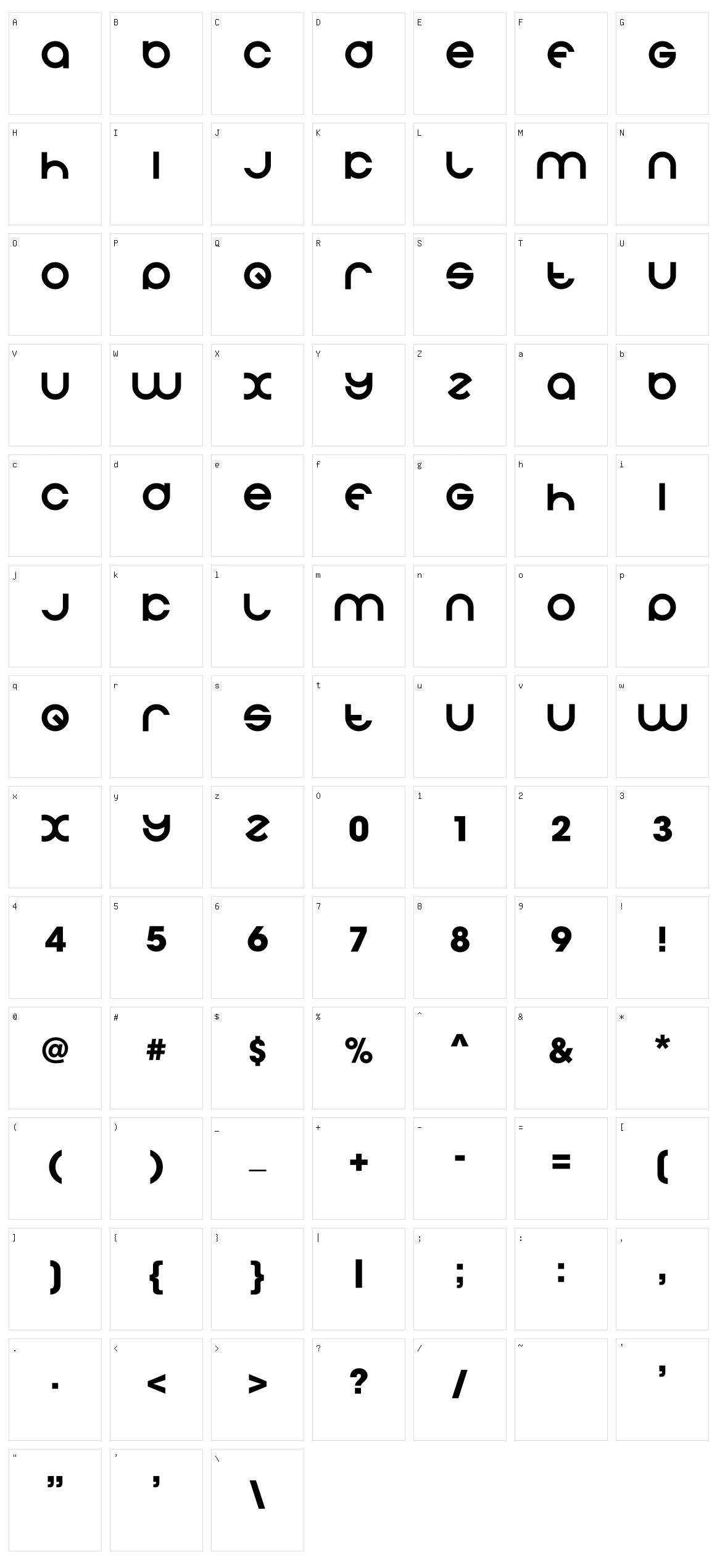 Marwan Character Set