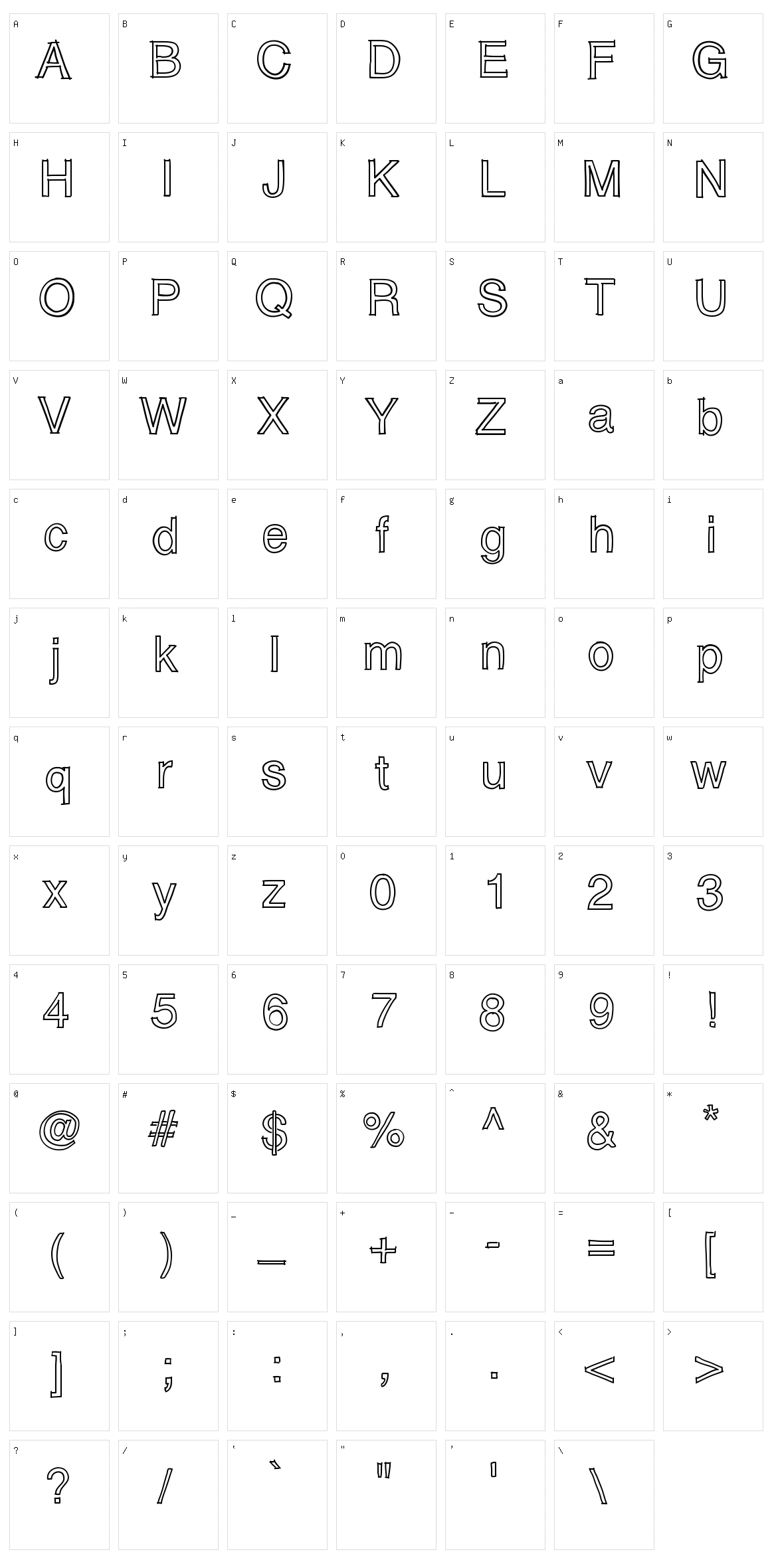 Matias Character Set