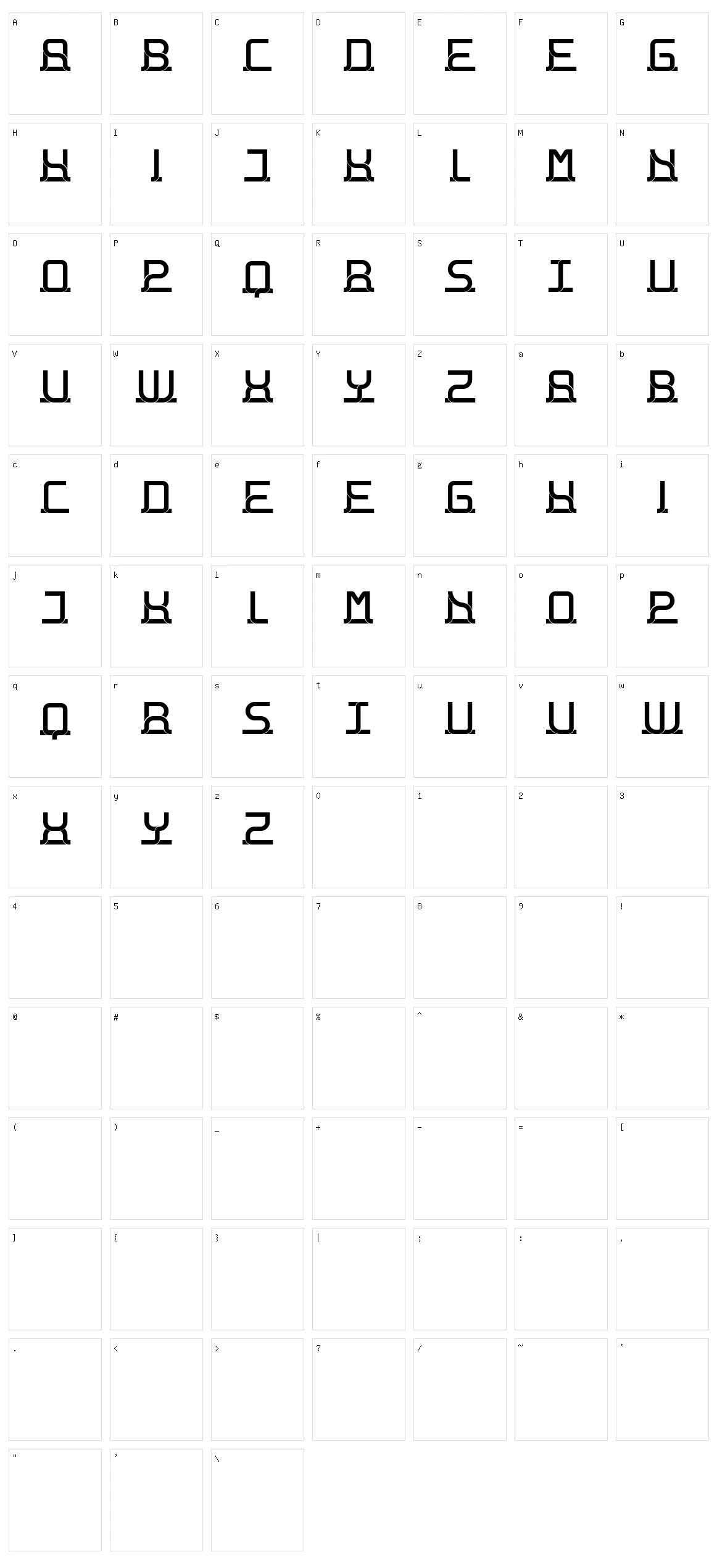 Matin Character Set