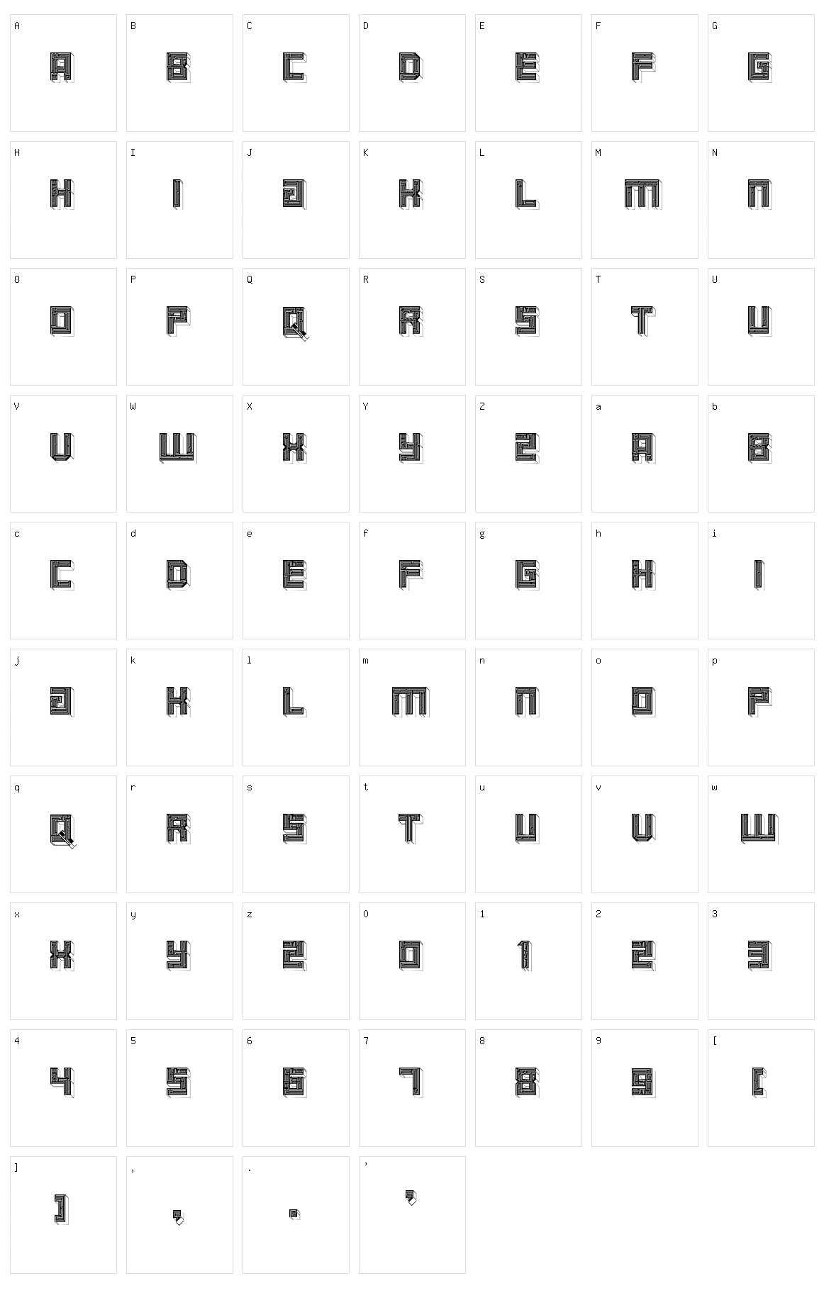 Maze Character Set