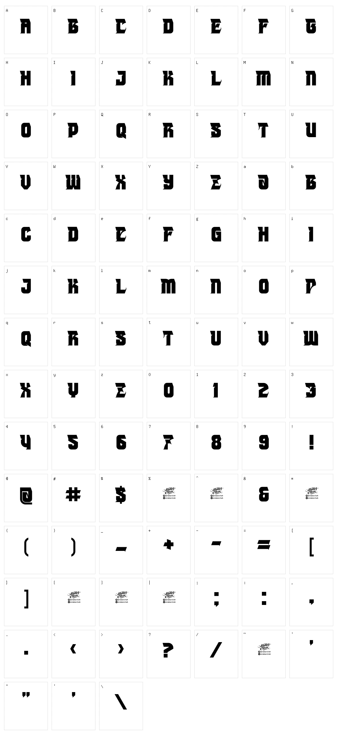 MCF Joker Character Set