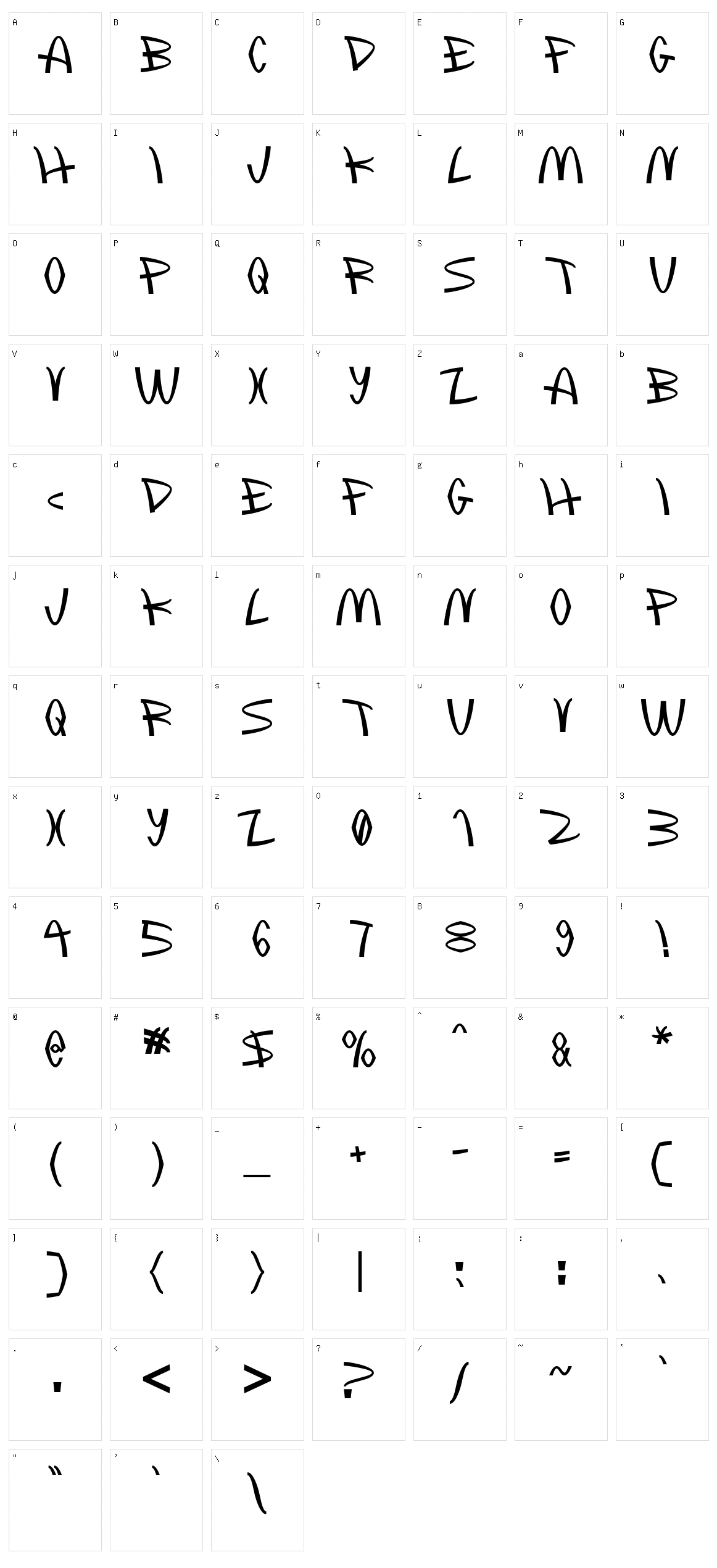 McLawsuit Character Set