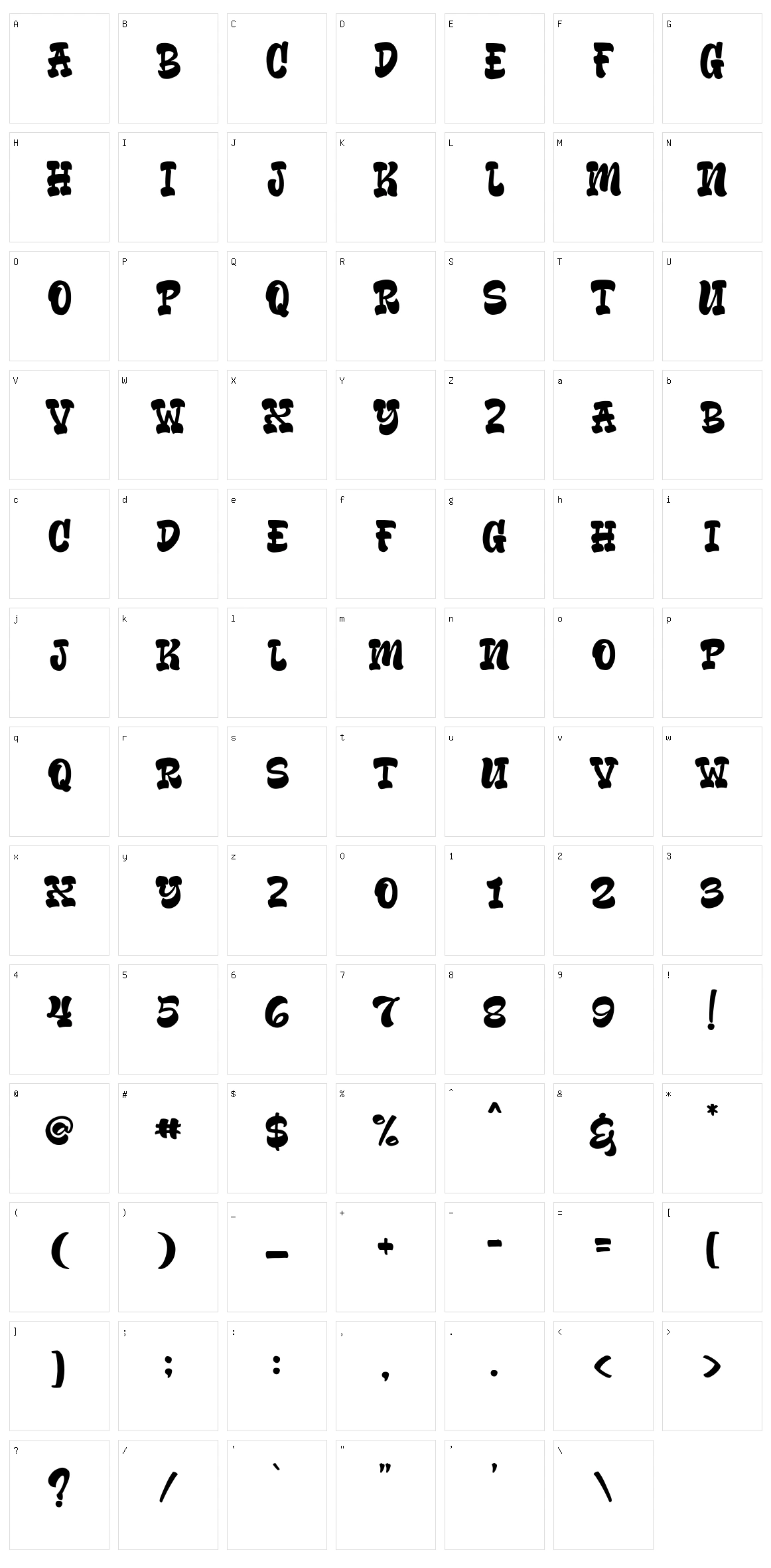 Mendes Character Set