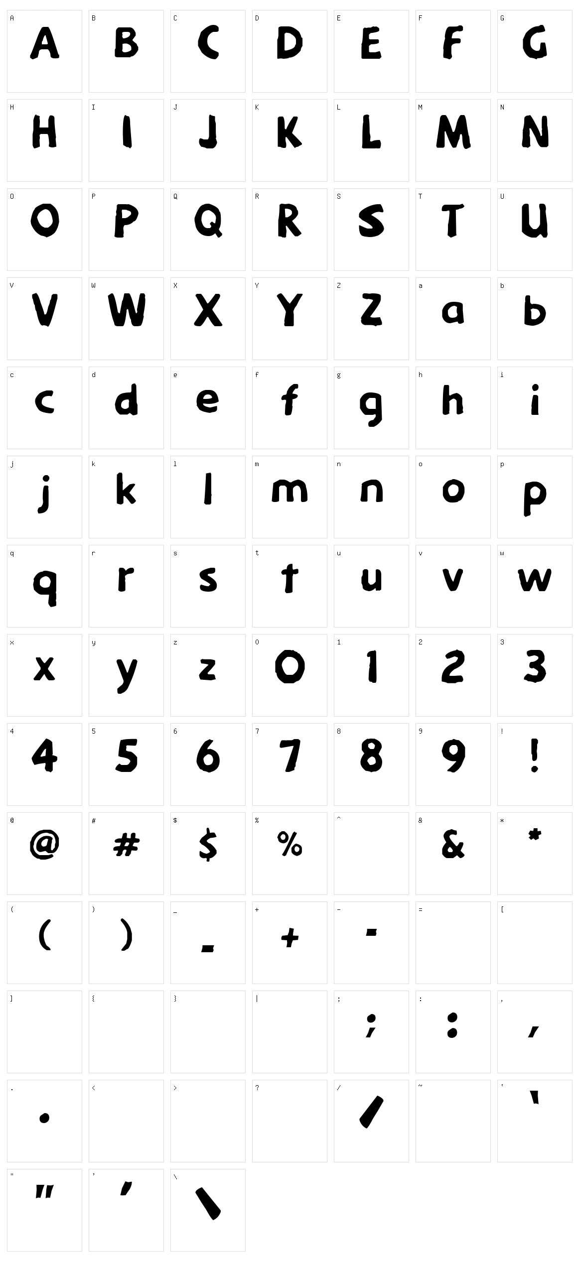 Menkaya Character Set