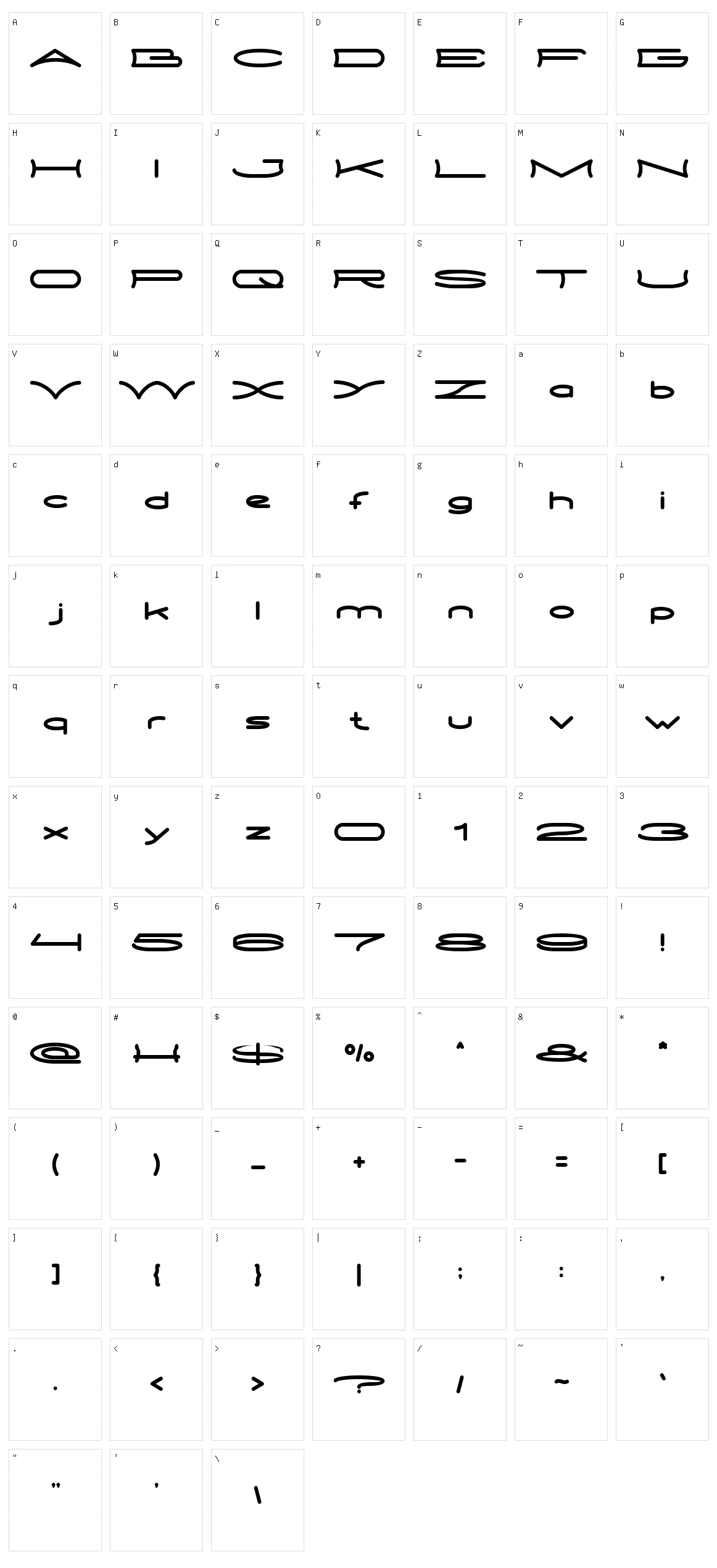 Metro City Character Set