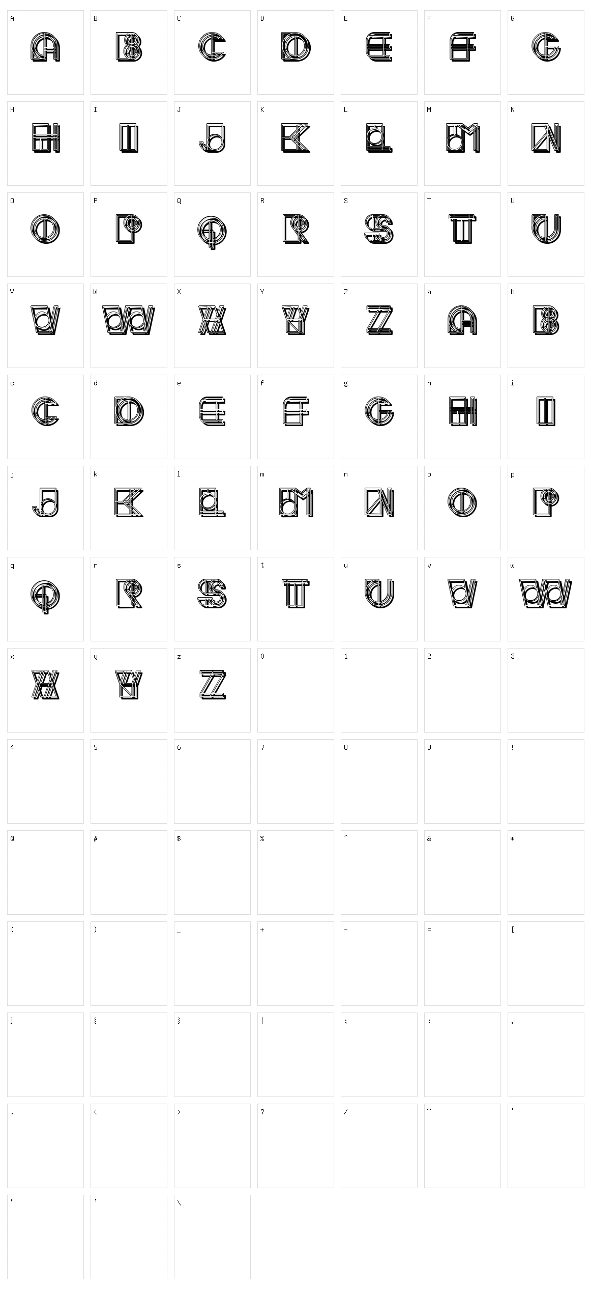 Meute Character Set