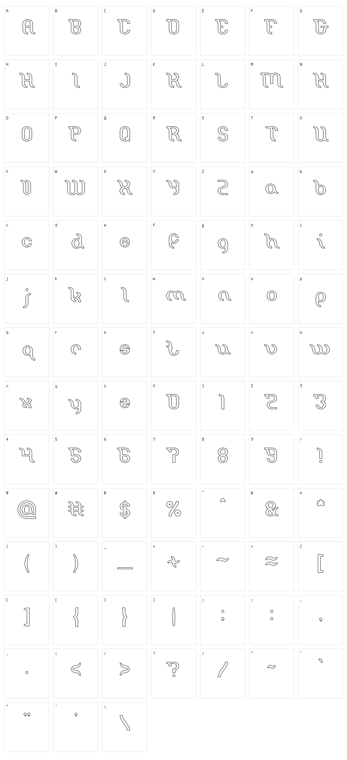 Miracle Character Set
