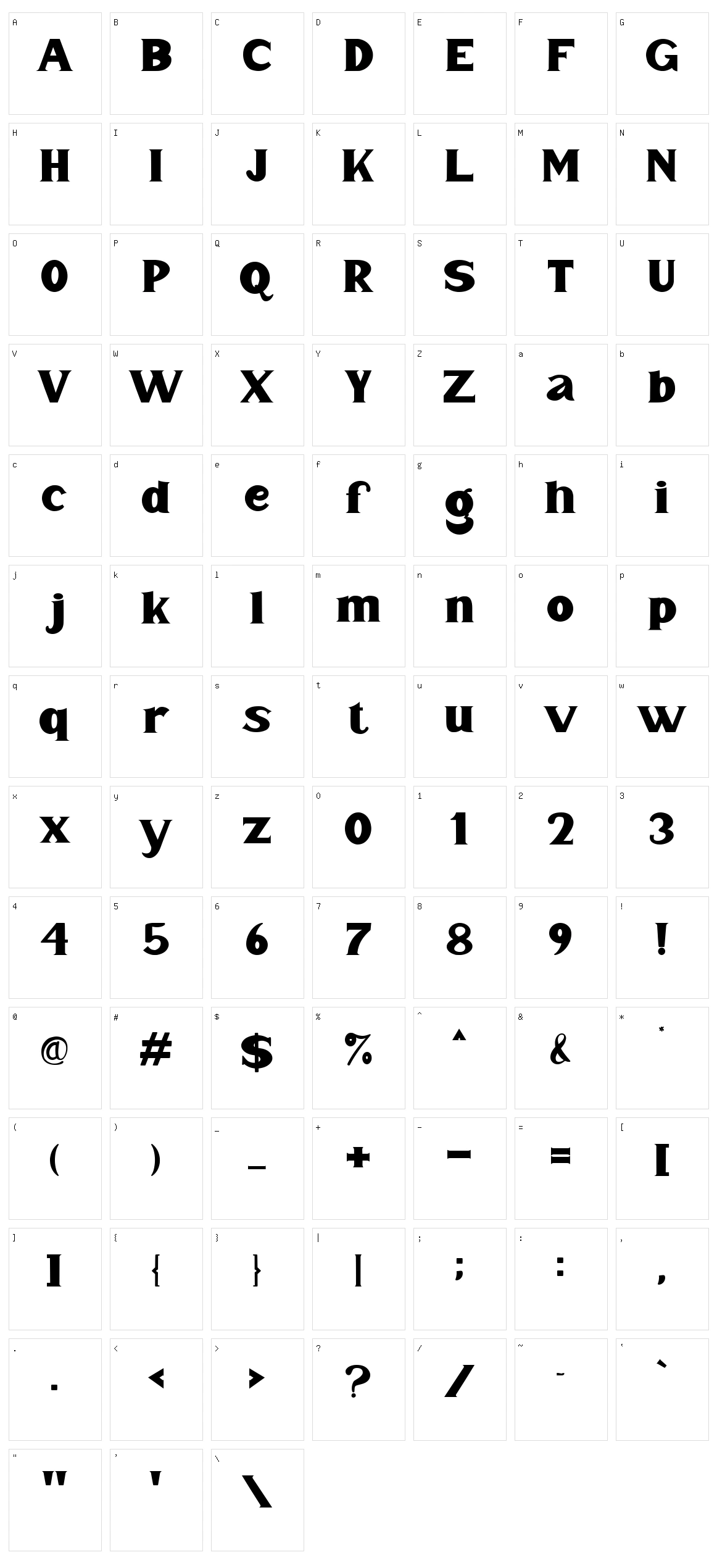 Mister Saefudin Character Set
