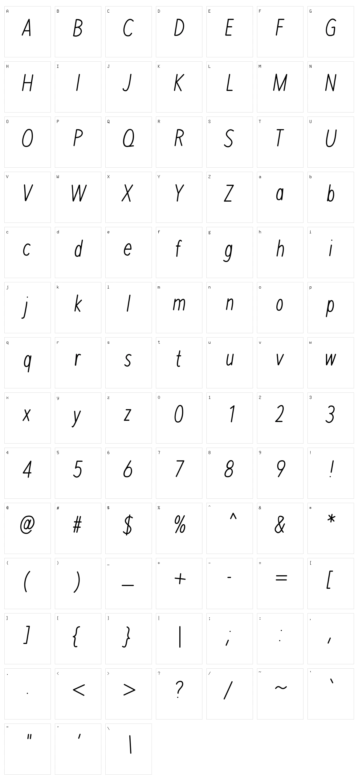 Mix Pisa Character Set