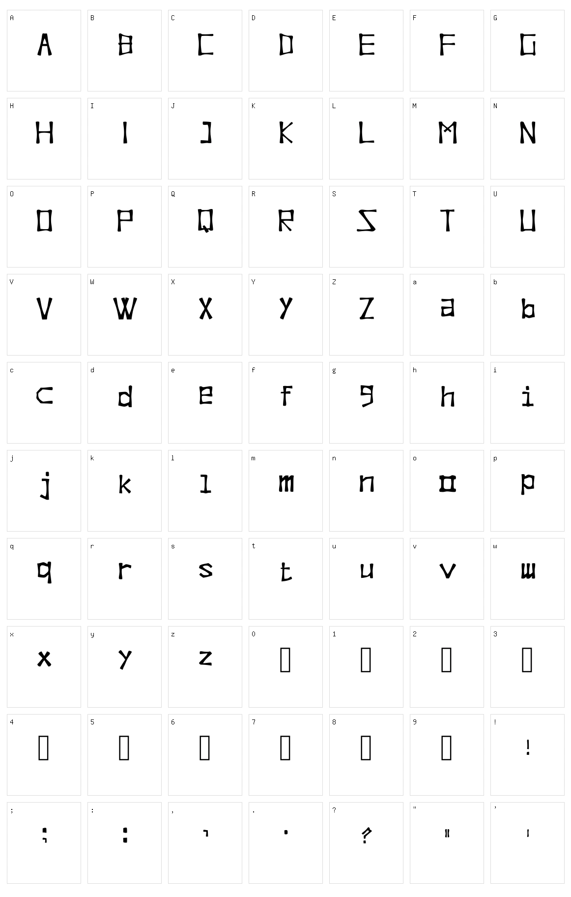 Molukken Vibes Character Set