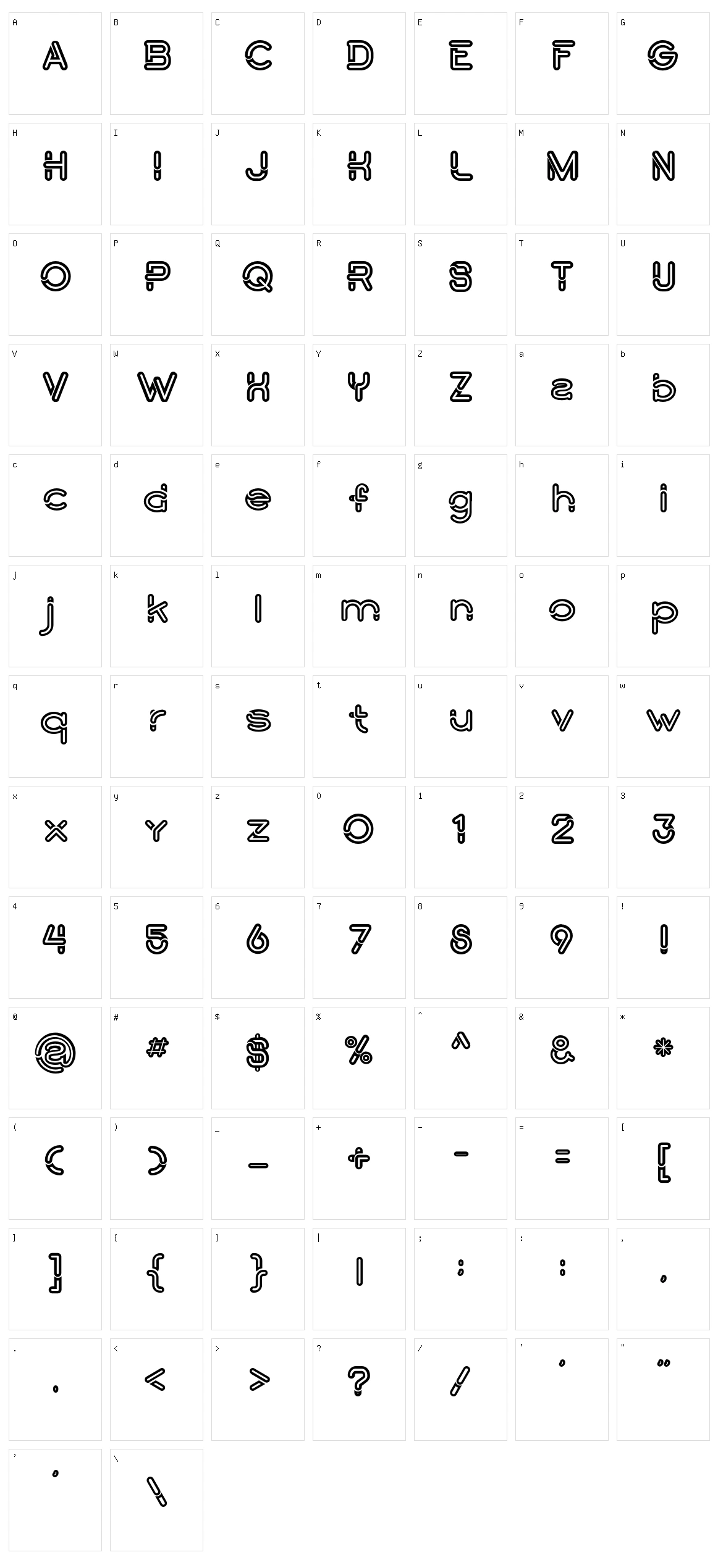 Montana Character Set