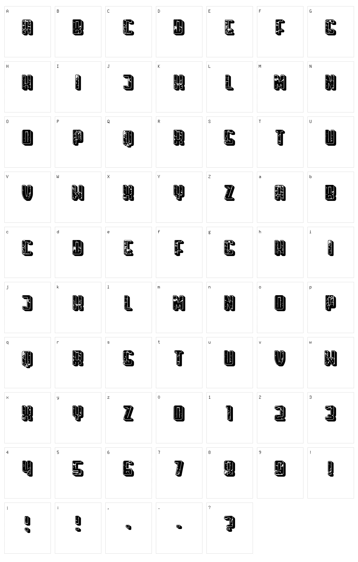 Montblanc Character Set