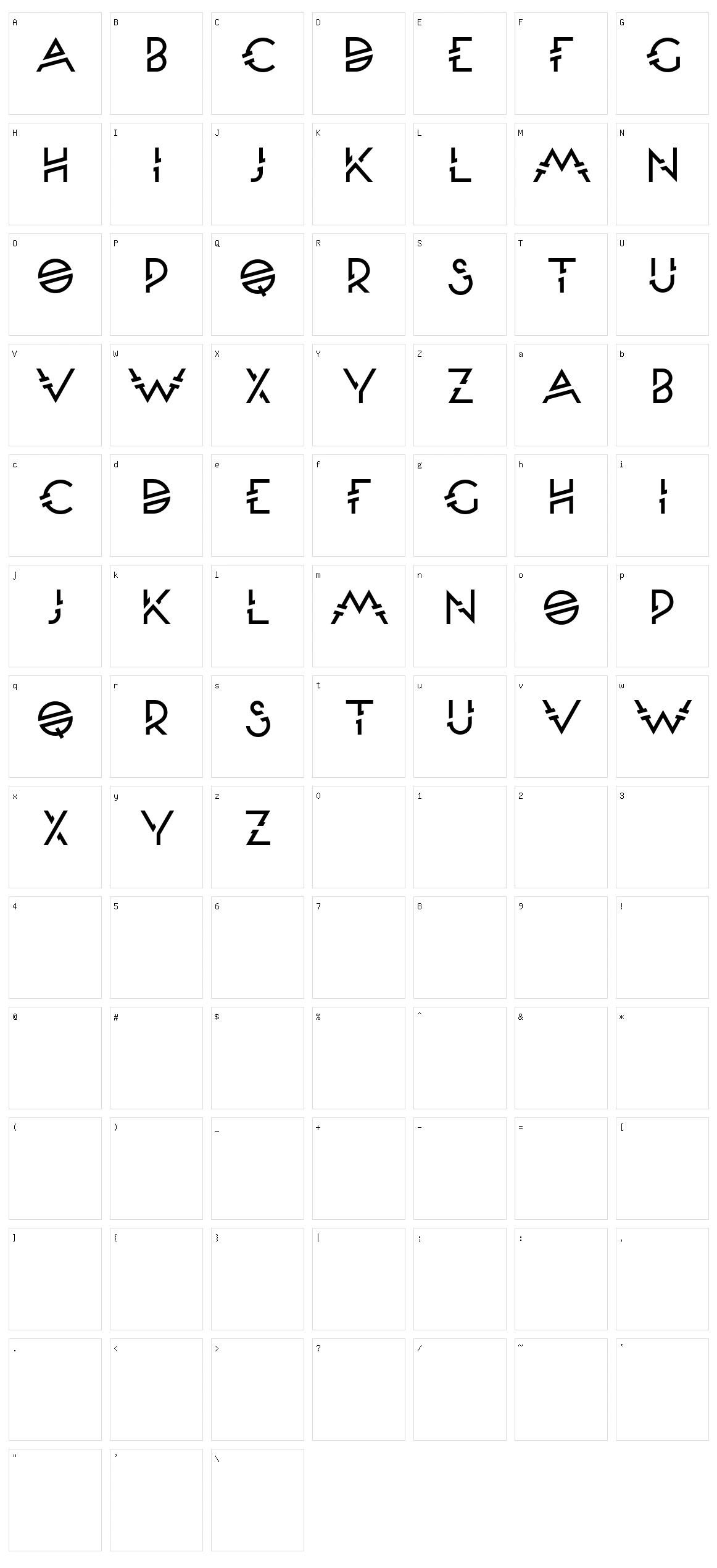 Moondance Character Set