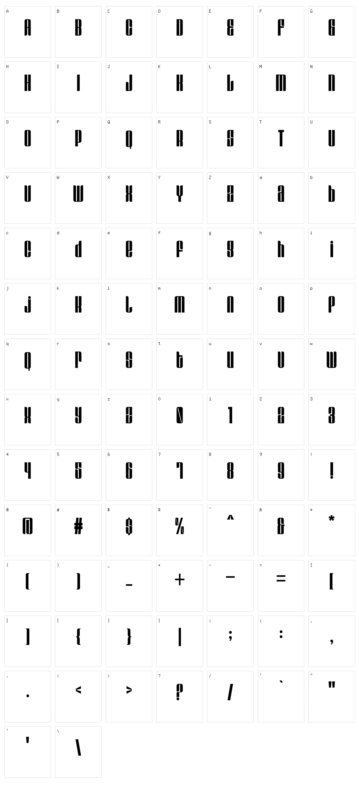 Motte Character Set