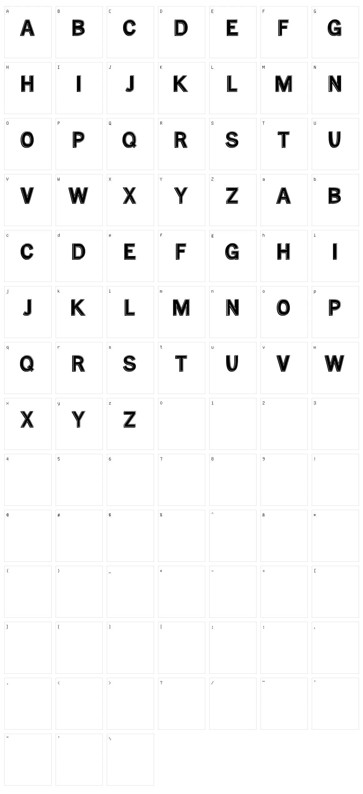 MTF Base Character Set