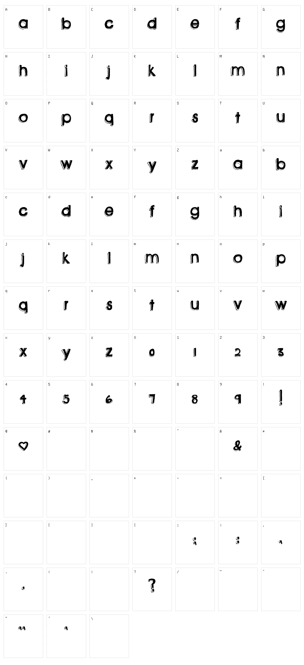 MTF Scrappers Block Character Set