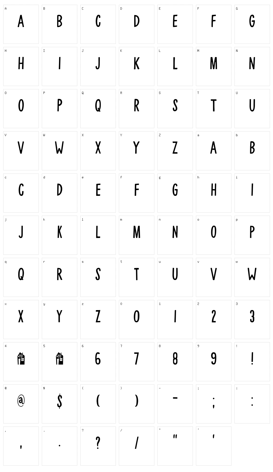 Mulhouse Character Set