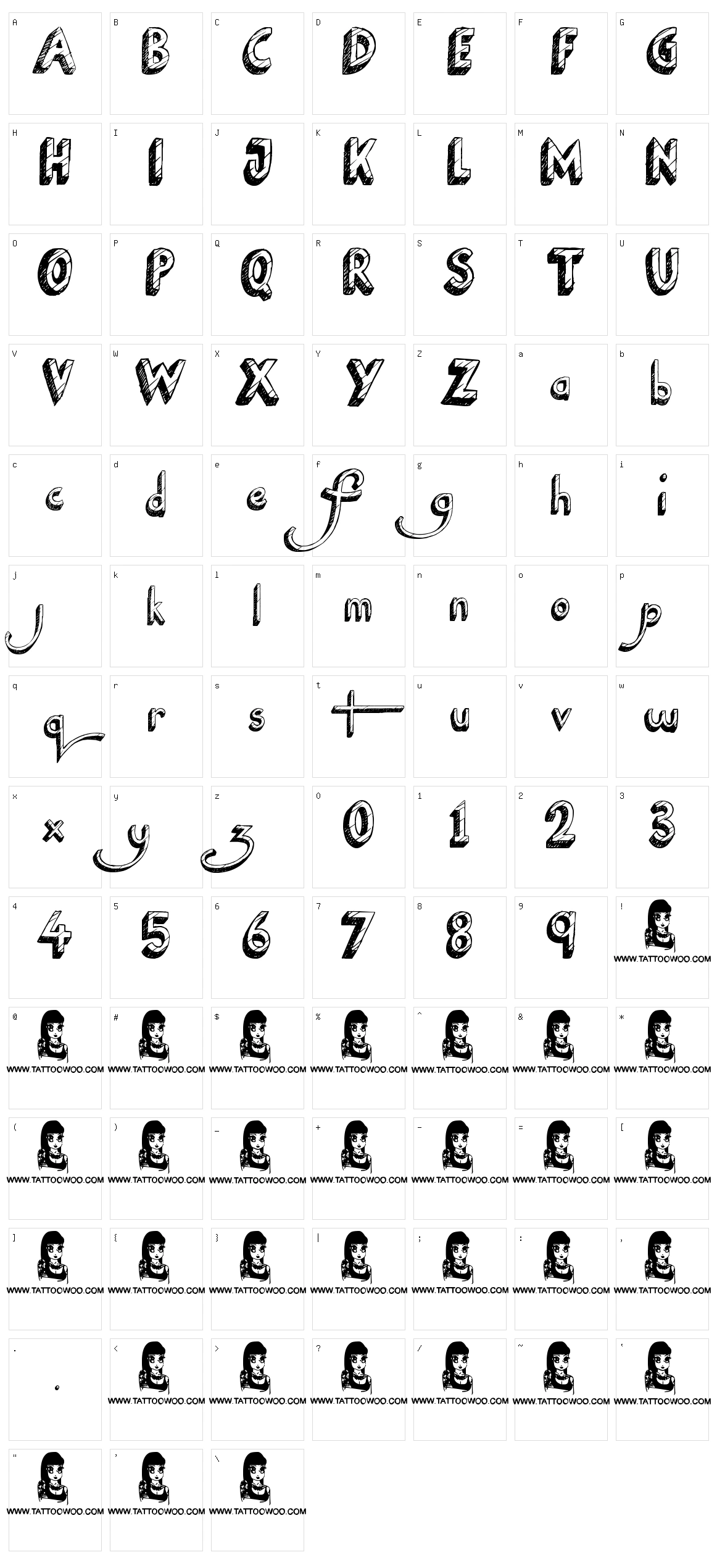National Cartoon Character Set