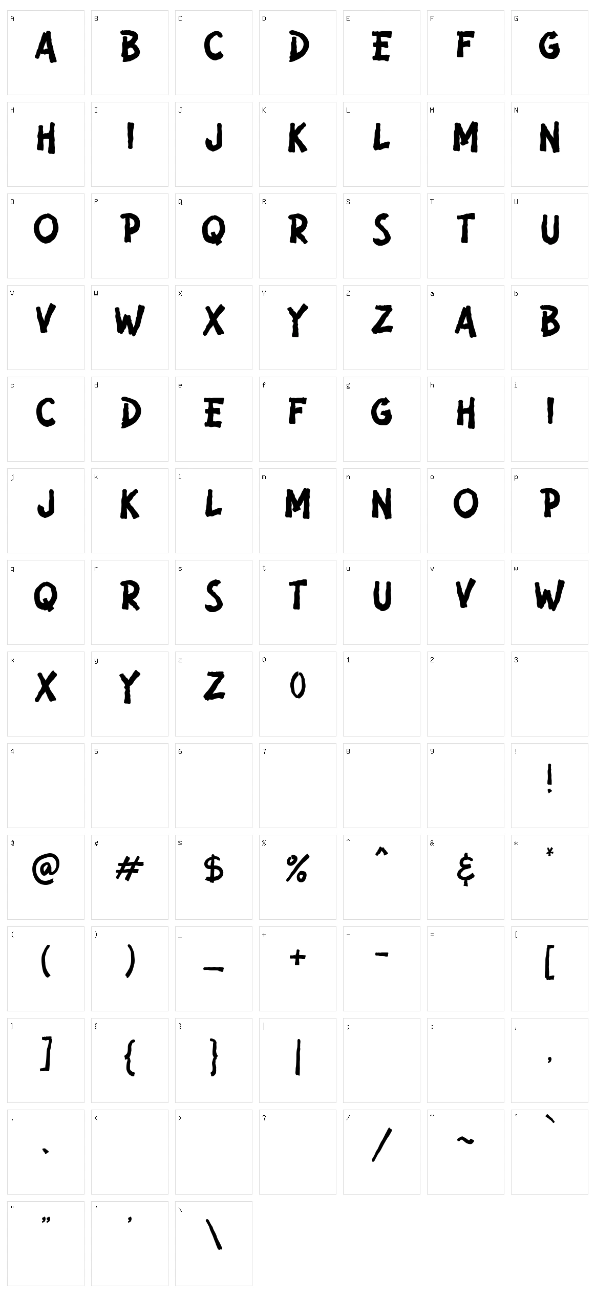 Nature Breath Character Set