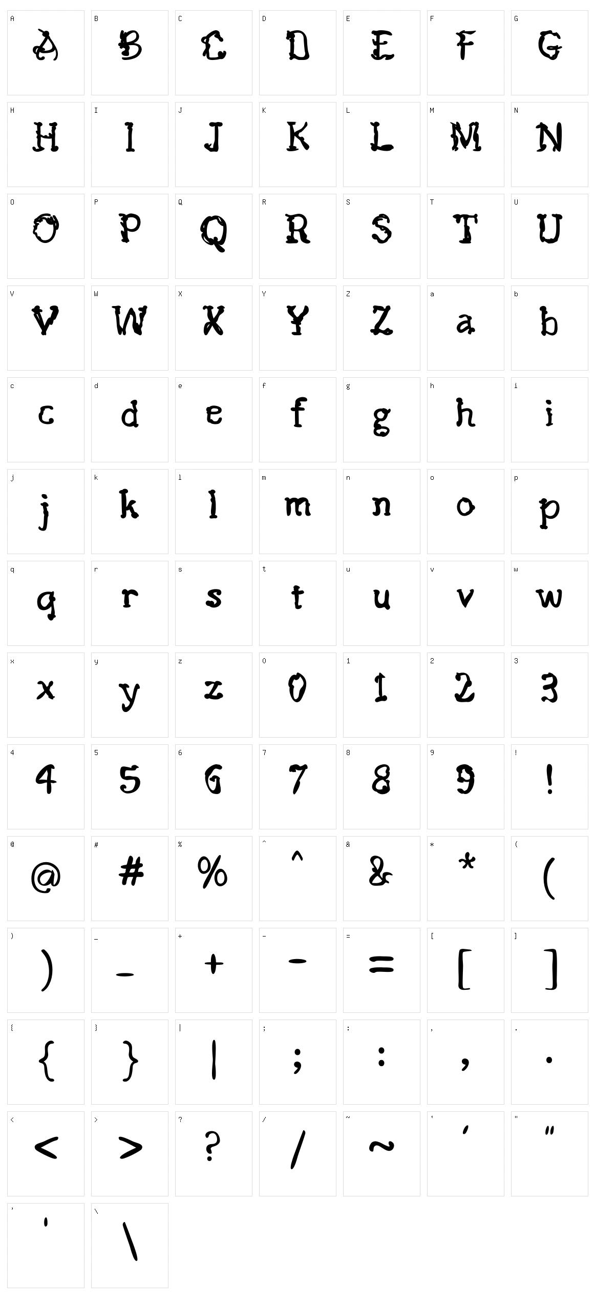 Nemukhin Obralho Character Set