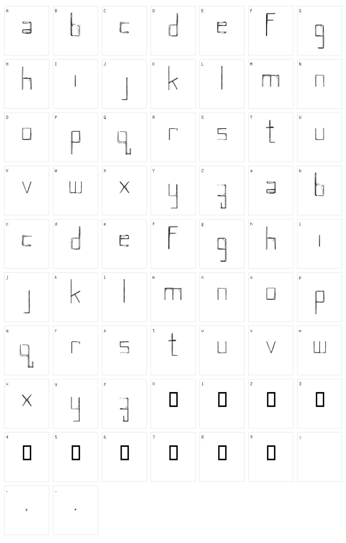 New York Character Set