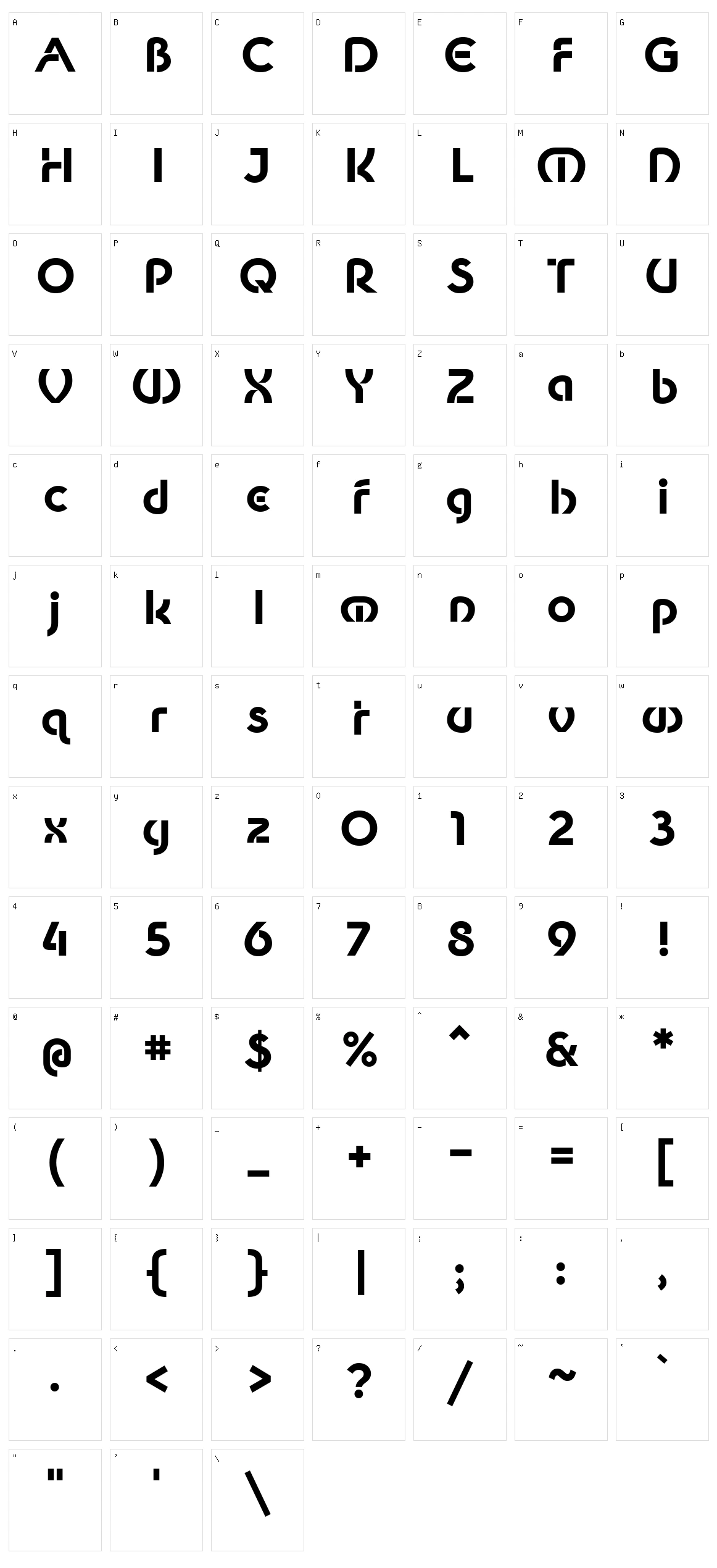 Newest Shape Character Set