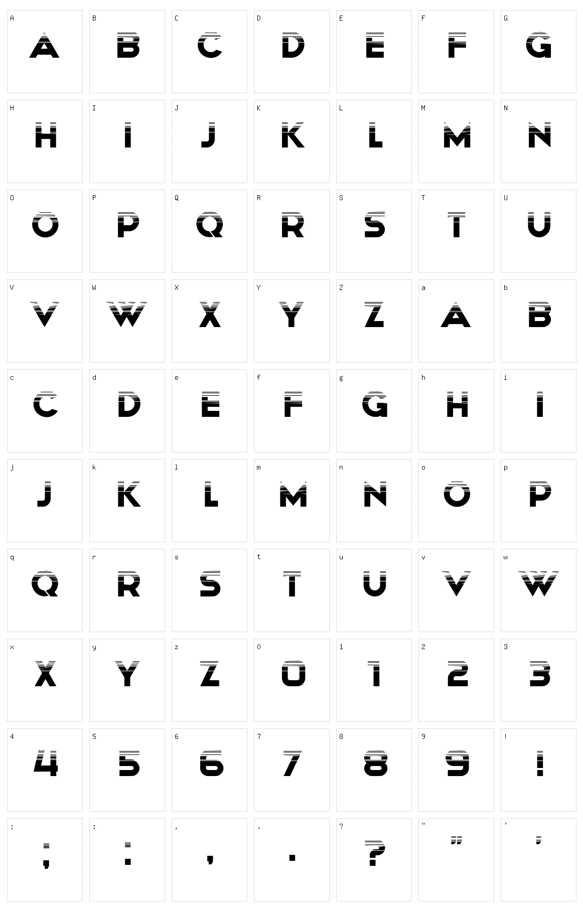 Nightfall Character Set